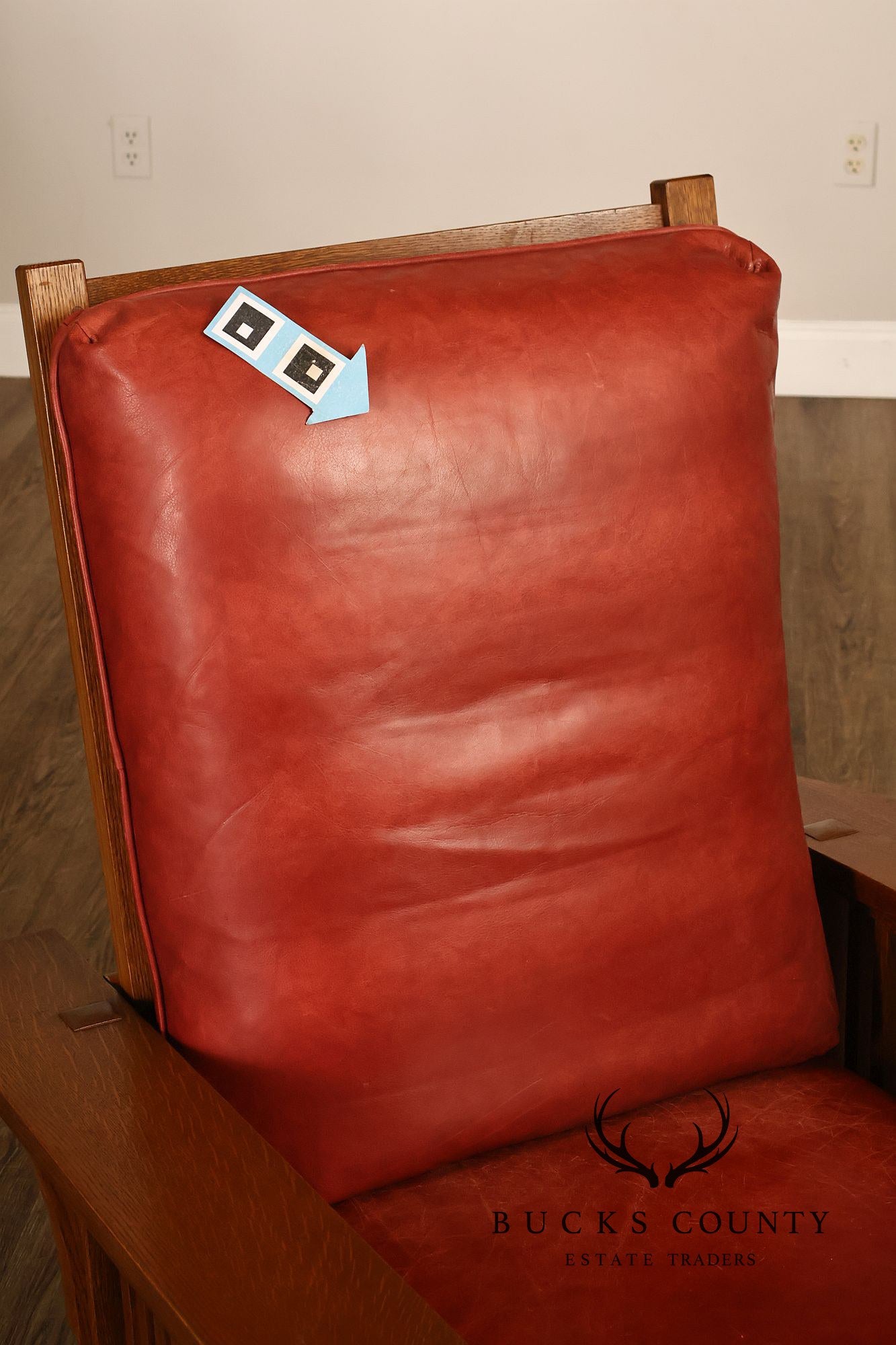 Stickley Mission Collection Pair Of Oak And Leather Morris Chairs