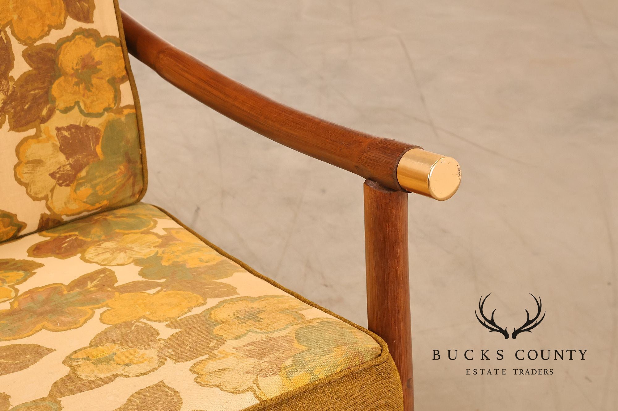 Vogue Coastal Vintage Rattan Bamboo Sofa