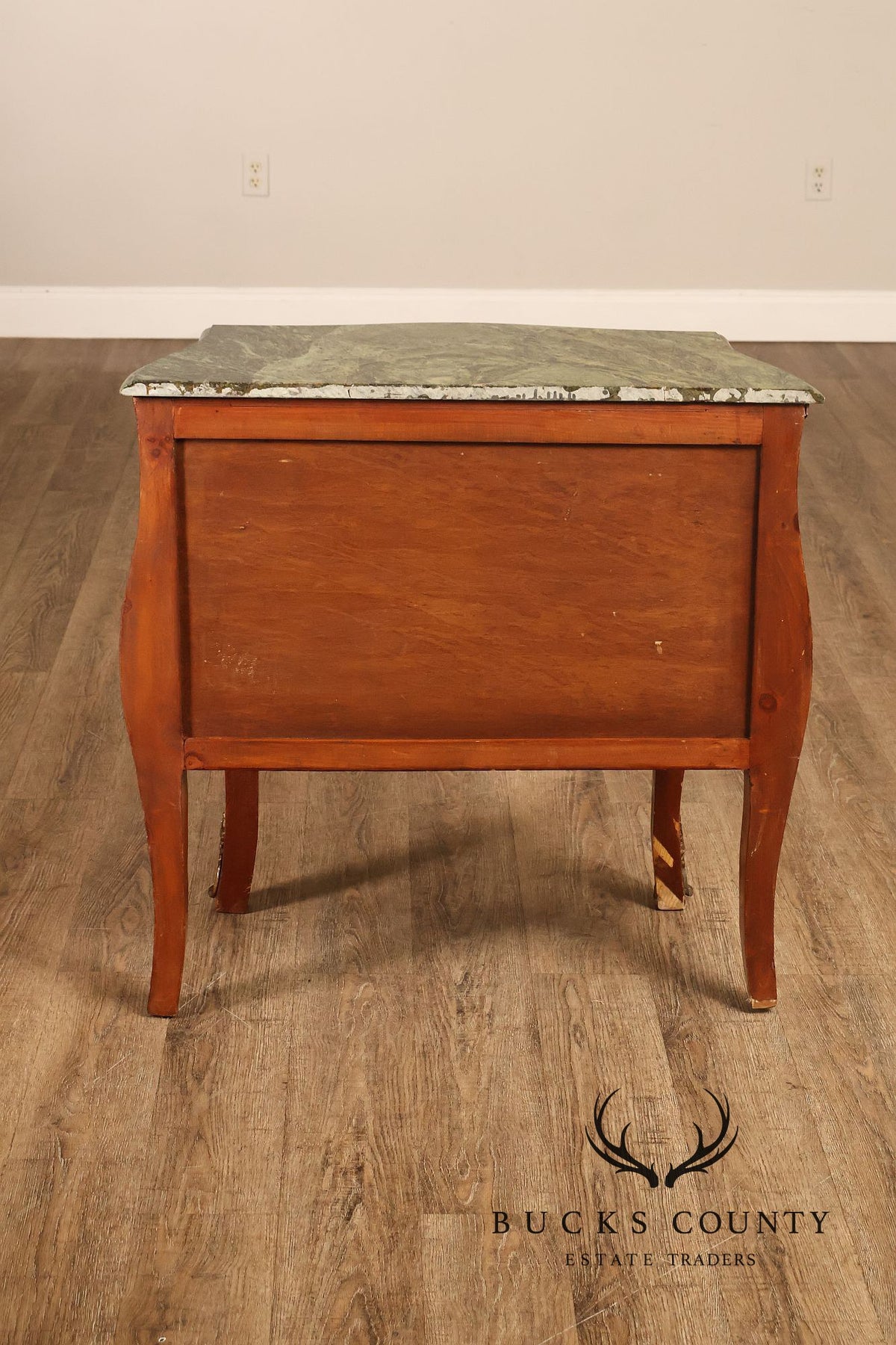 Louis XV Style Ormolu And Floral Marquetry Bombe Commode