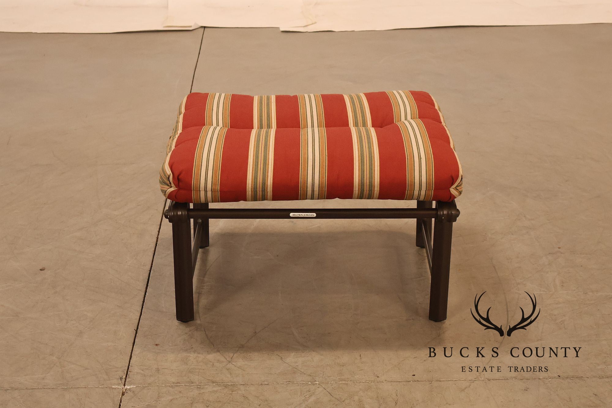 Brown Jordon Outdoor Patio Reclining Lounge Chair with Ottoman