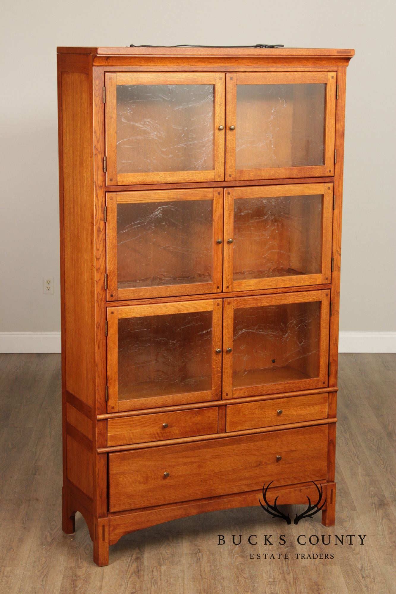 Lexington Bob Timberlake Arts and Crafts Collection Oak Bookcase Display Cabinet