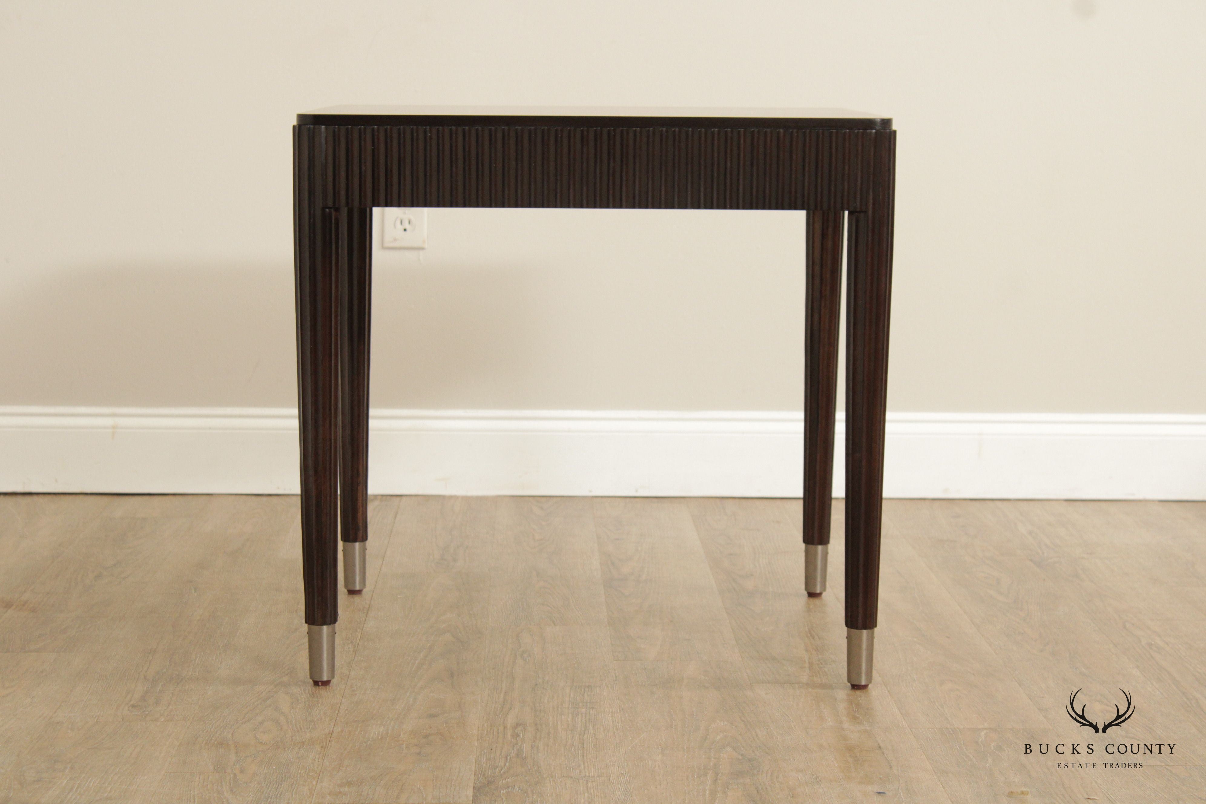 Bernhardt Art Deco Style Pair Of Mahogany End Tables