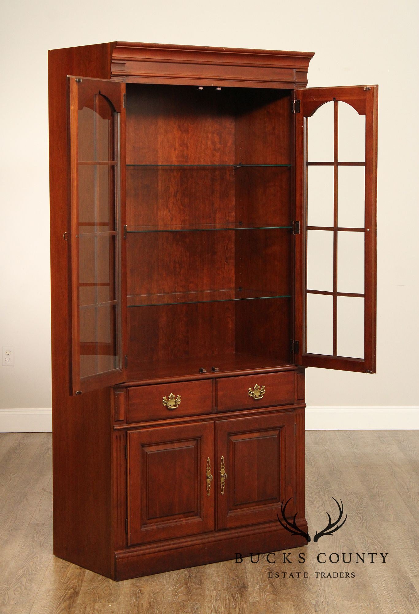 Pennsylvania House Traditional Cherry Bookcase Display Cabinet