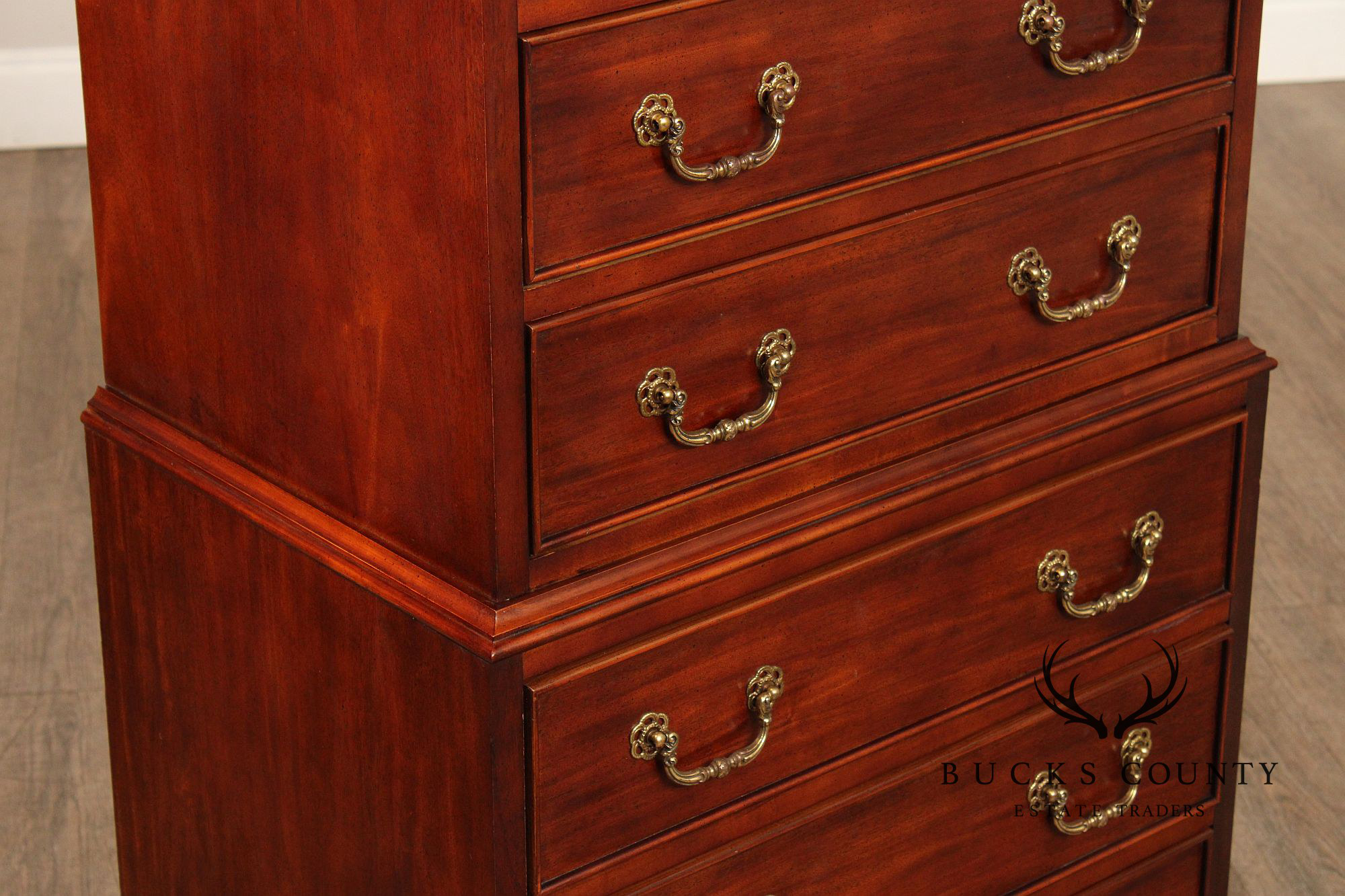 Century Furniture Georgian Style Mahogany Chest on Chest