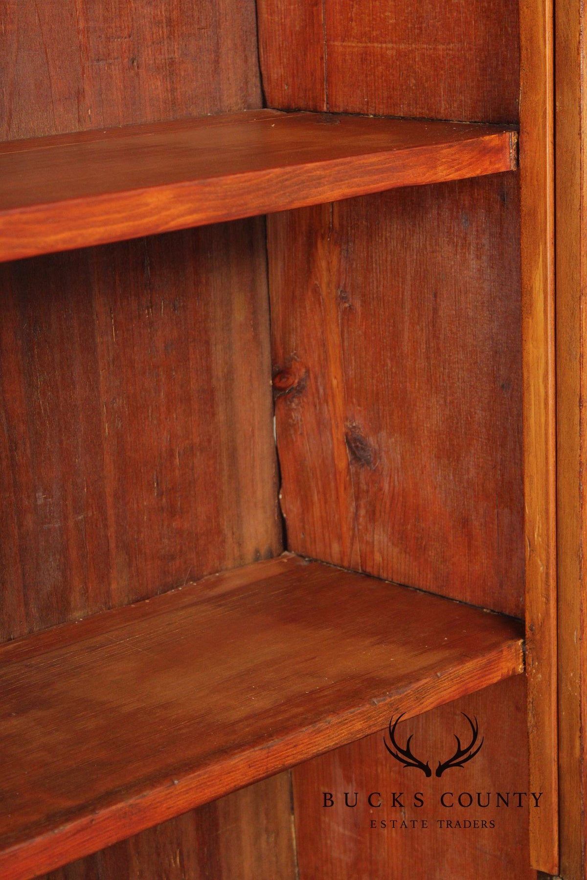 Antique American Primitive Step-Back Cupboard Hutch