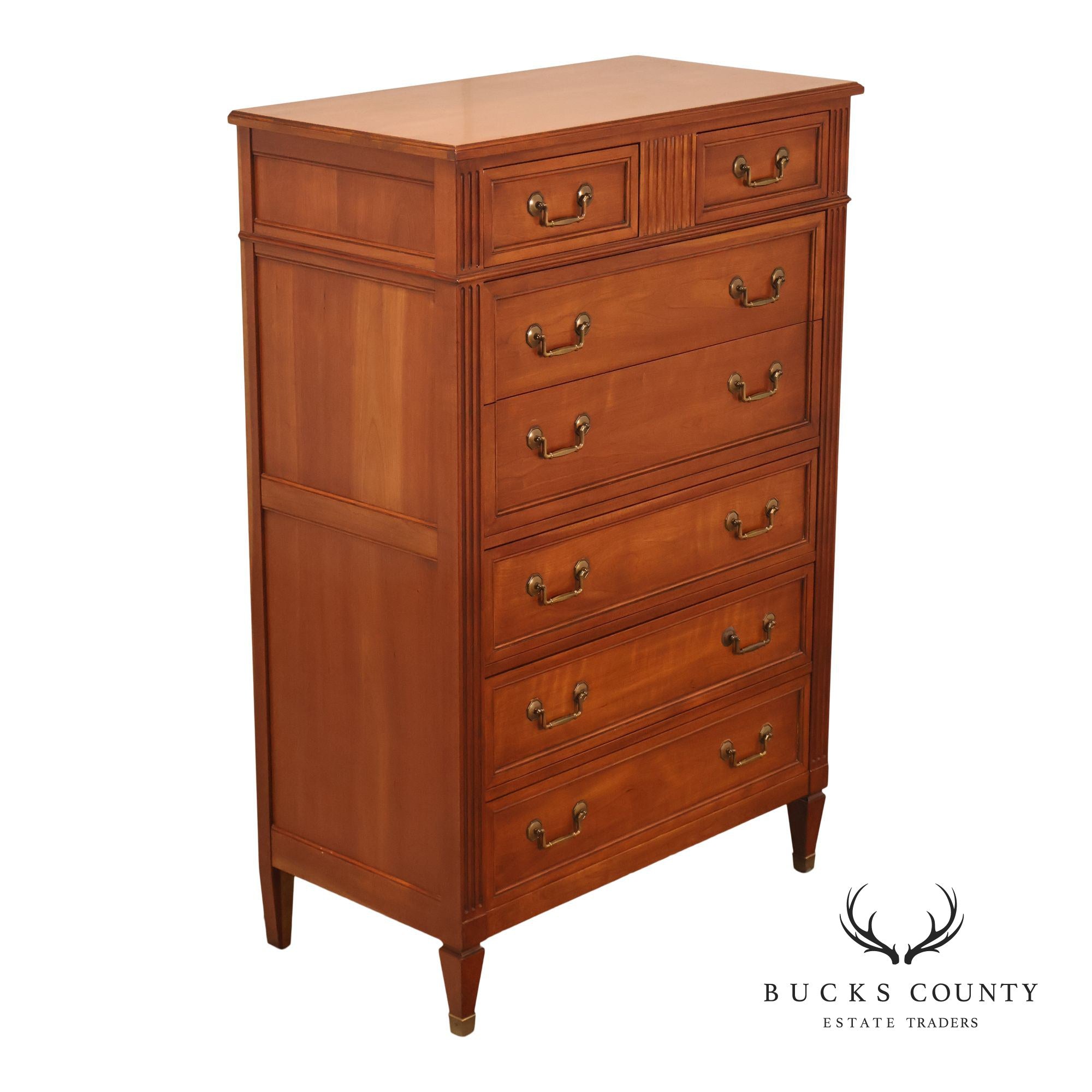 Kindel French Directoire Style Fruitwood High Chest