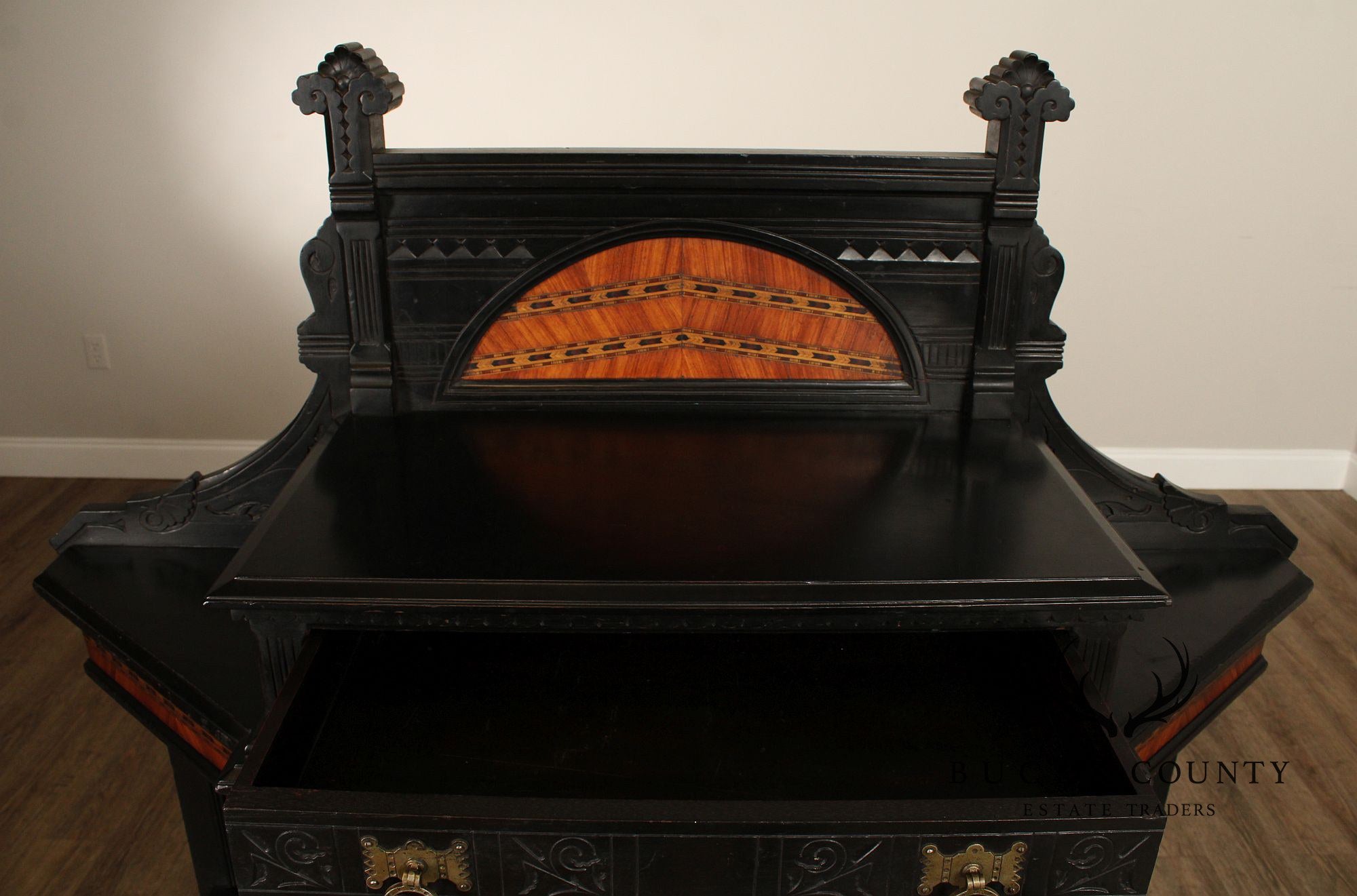 Antique American Aesthetic Movement Ebonized Cabinet