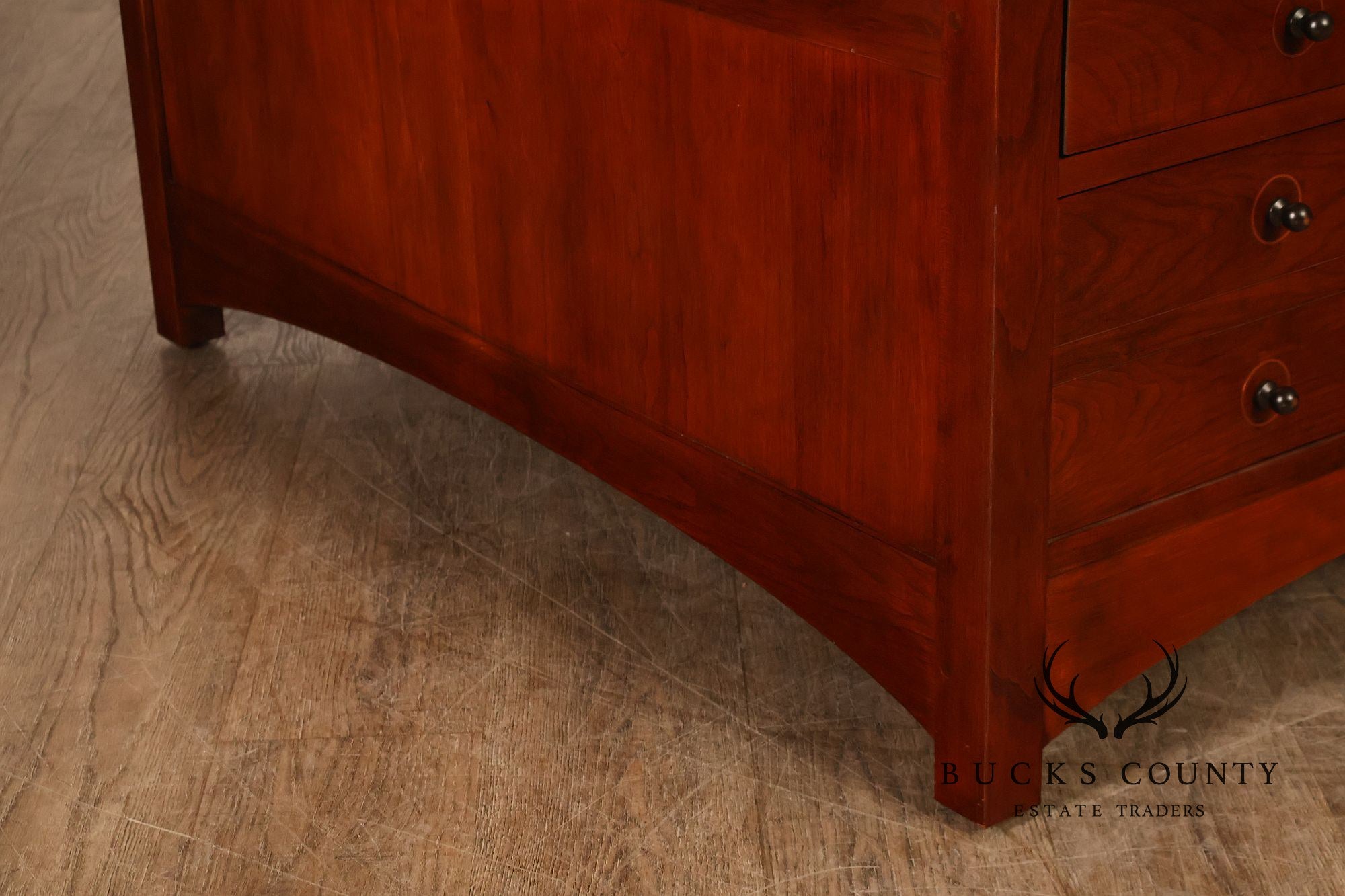 Stickley Harvey Ellis Square Cherry Storage Cocktail Table
