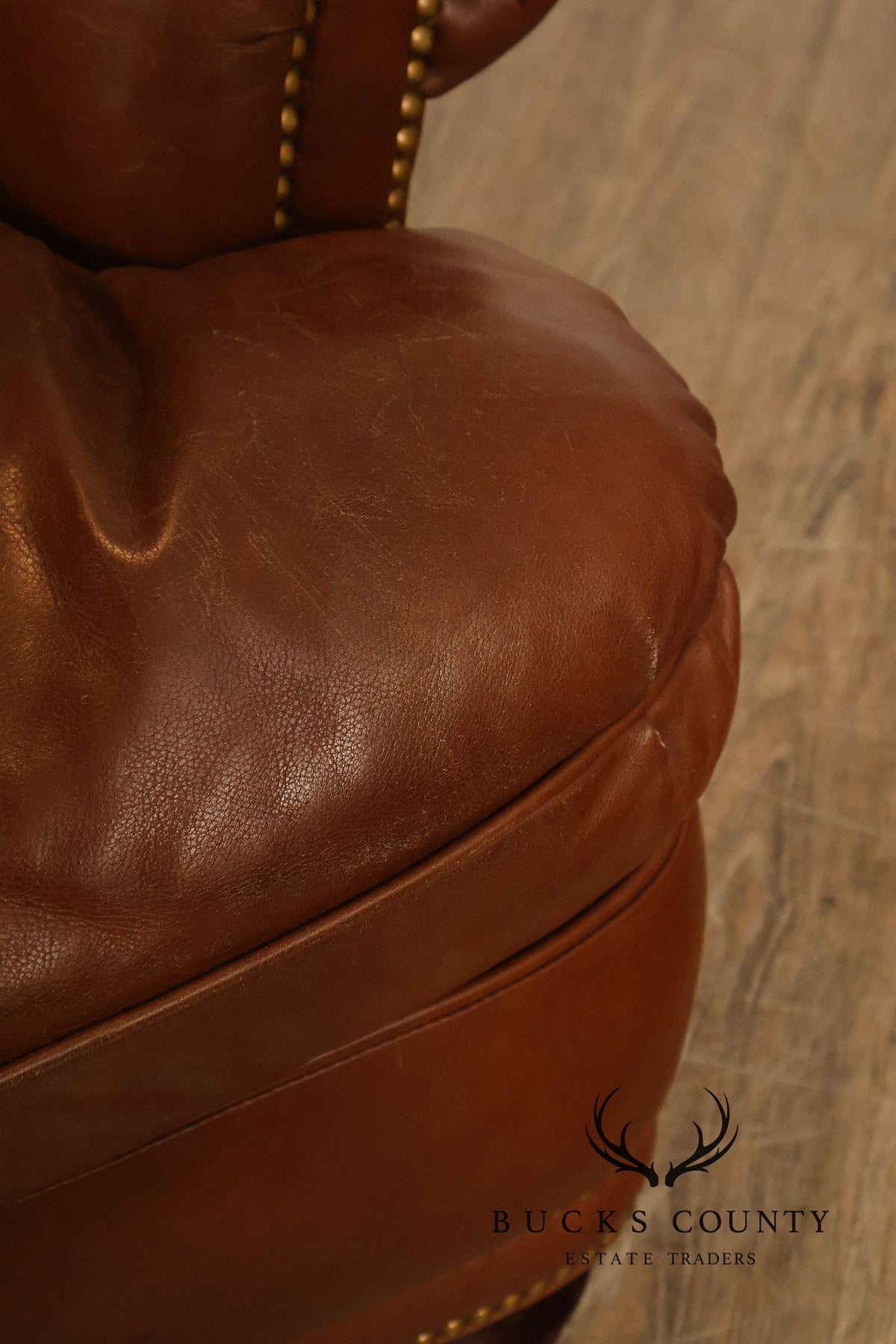 Hancock & Moore 'Austin' Leather Armchair and Ottoman