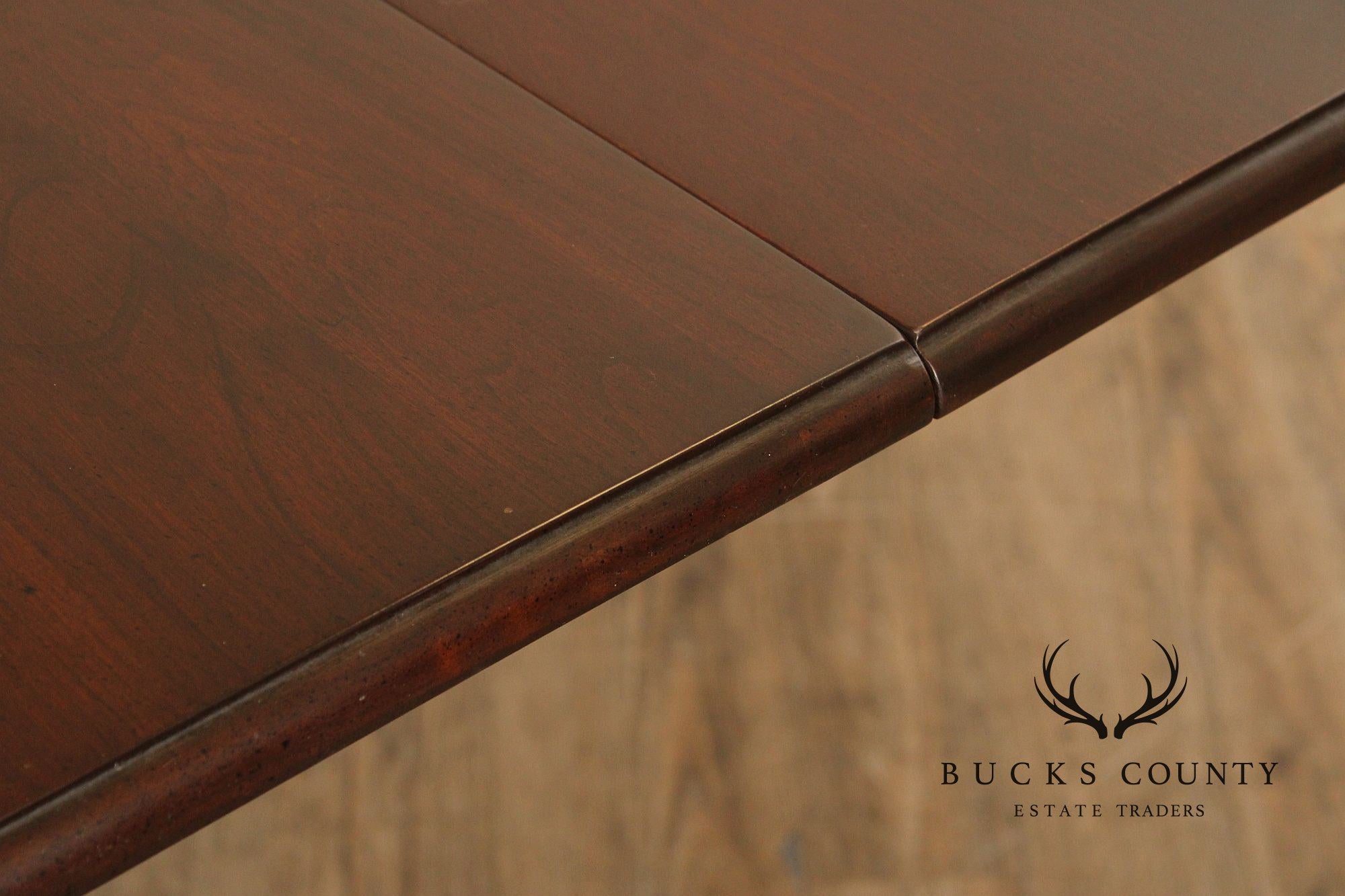 Queen Anne Style Oval Cherry Extension Dining Table With Two Leaves