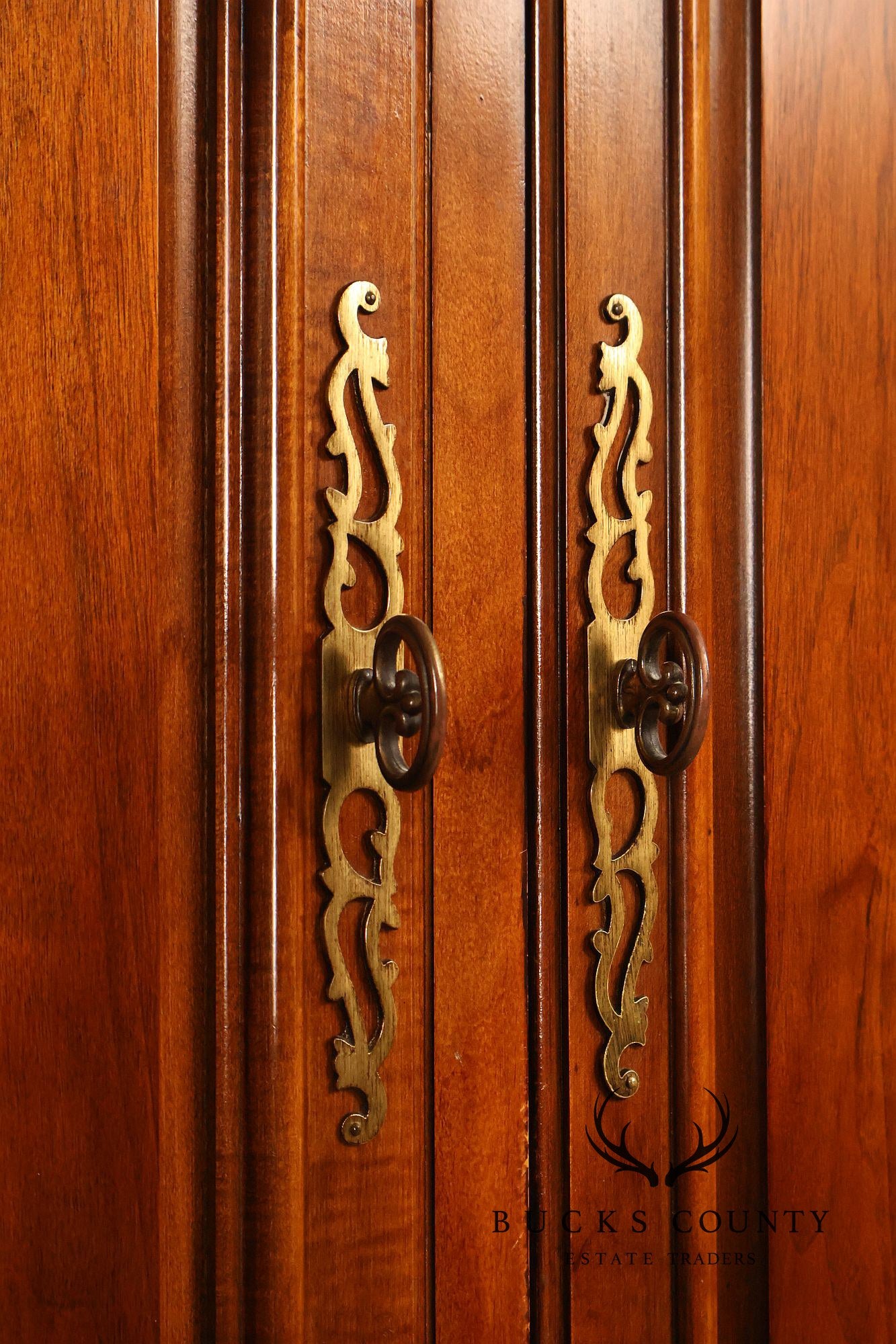Henredon French Country Style Walnut Armoire