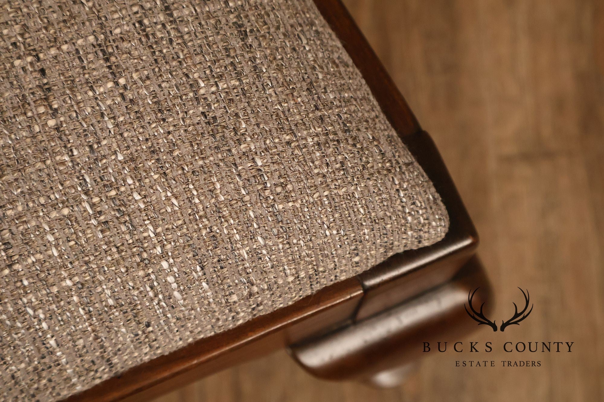 Queen Anne Style Set Of Six Cherry Dining Chairs