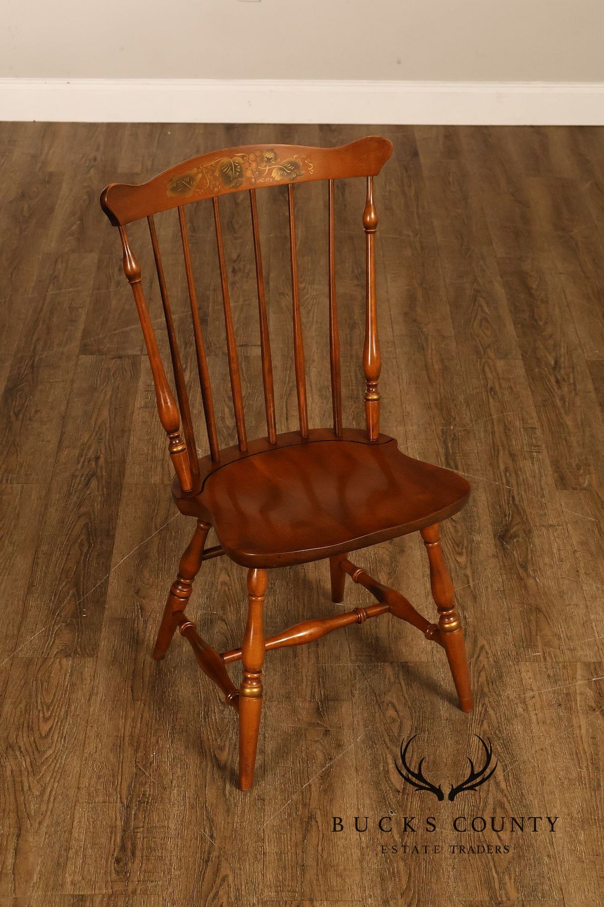 L. Hitchcock Set Of 4 Fan-Back Windsor Side Dining Chairs