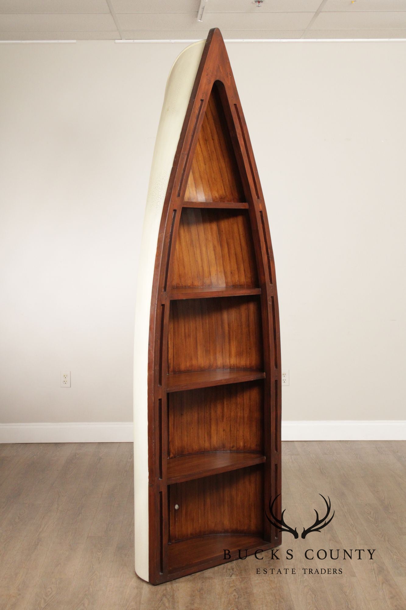 Alexvale Furniture Rustic Style Tall Rowboat Bookcase