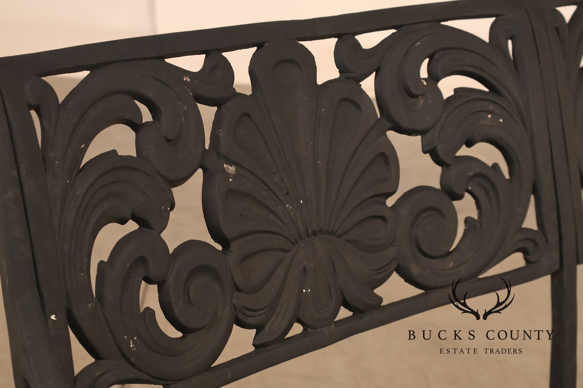 Outdoor Lifestyles Cast Aluminum Garden Bench With Decorative Back