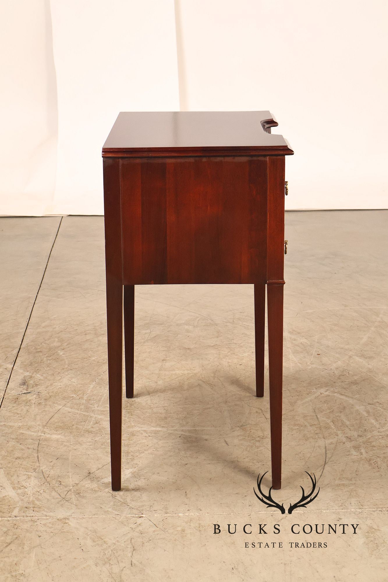 Wellington Hall Mahogany Federal Style Kneehole Console