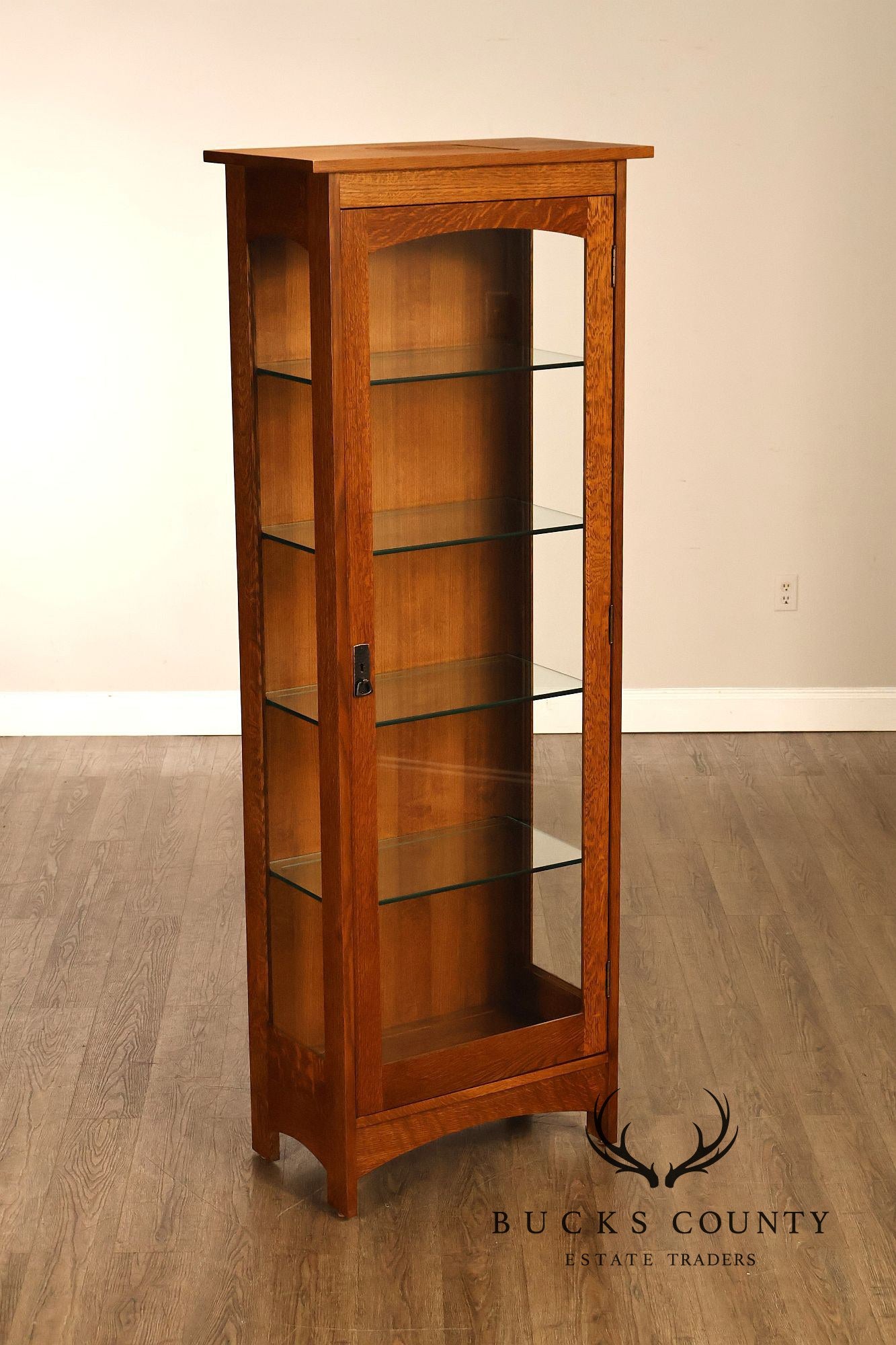 Stickley Mission Collection Oak Display Cabinet