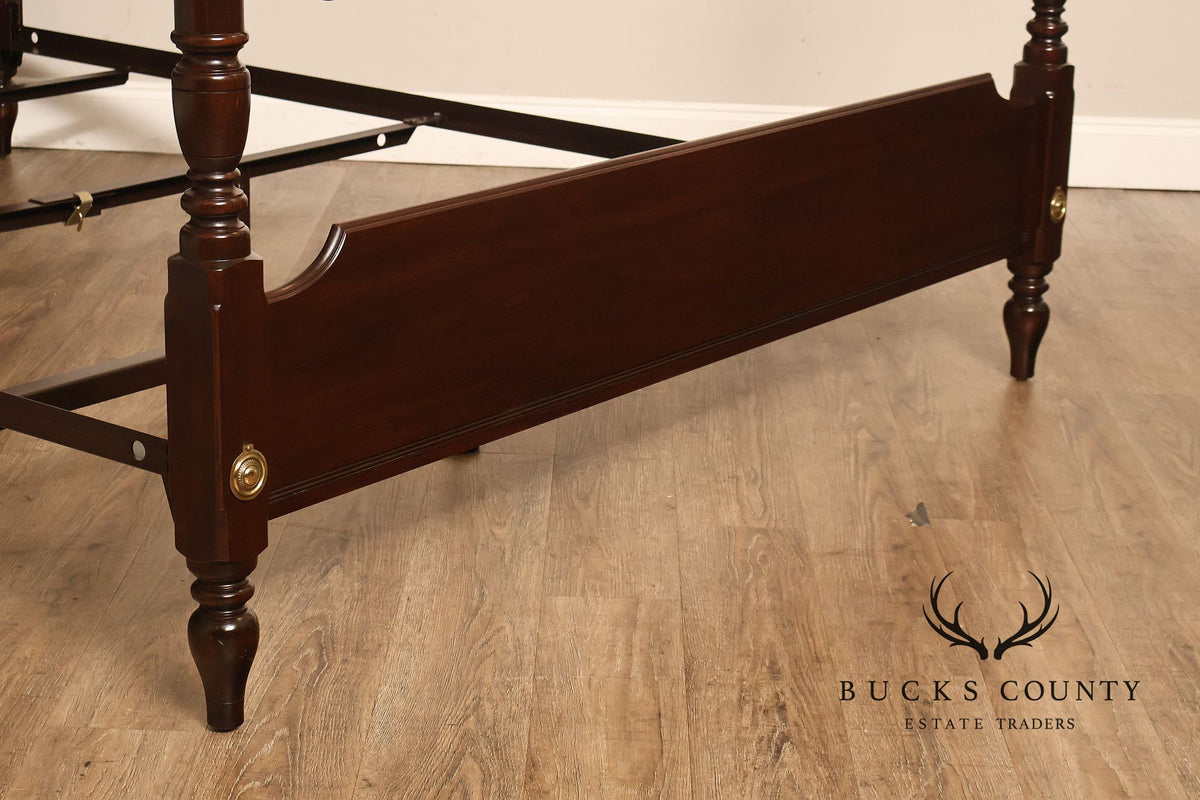 Ethan Allen 'Georgian Court' Queen Cherry Poster Bed