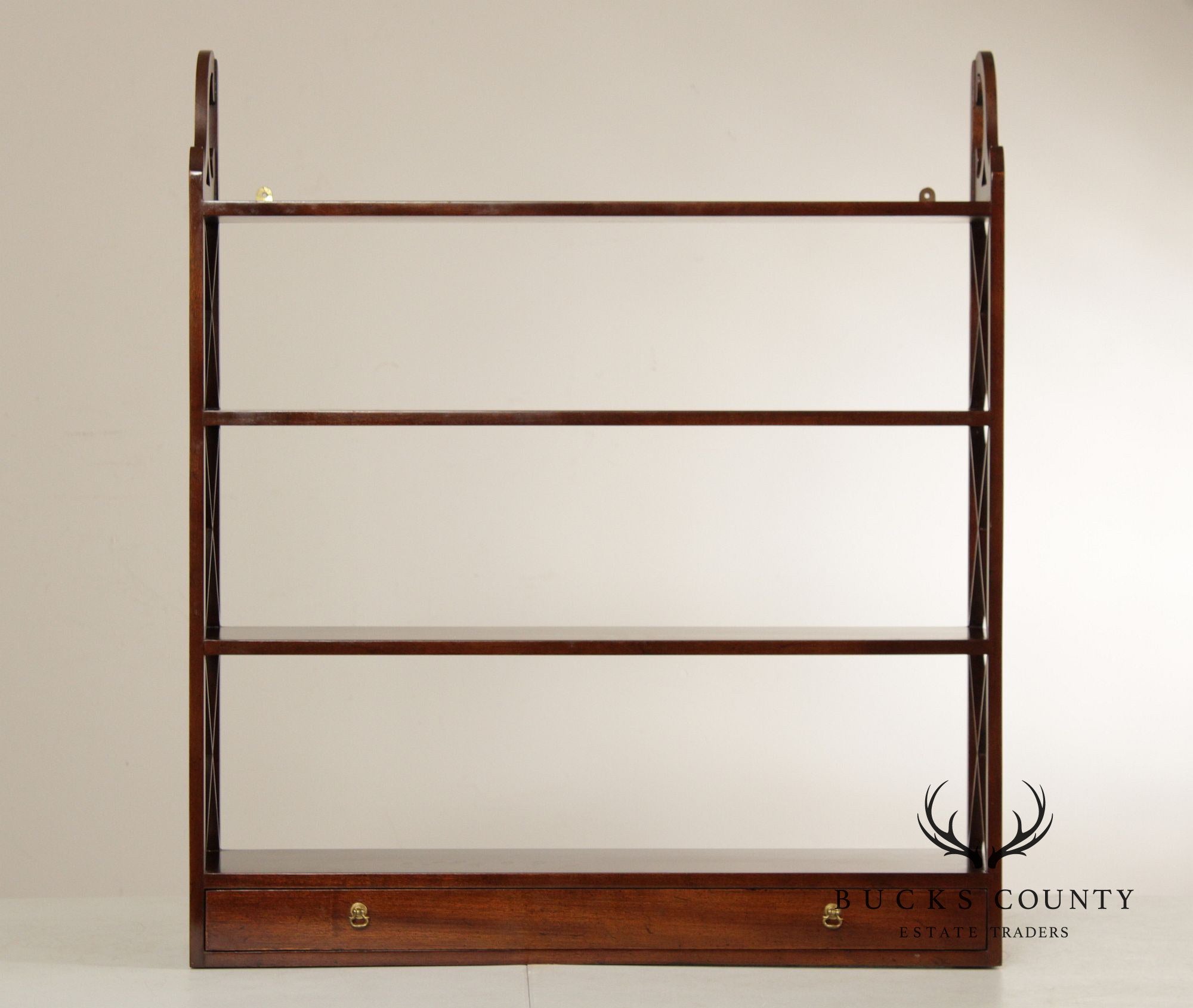 Kittinger Williamsburg Adaptation Mahogany Wall Shelf