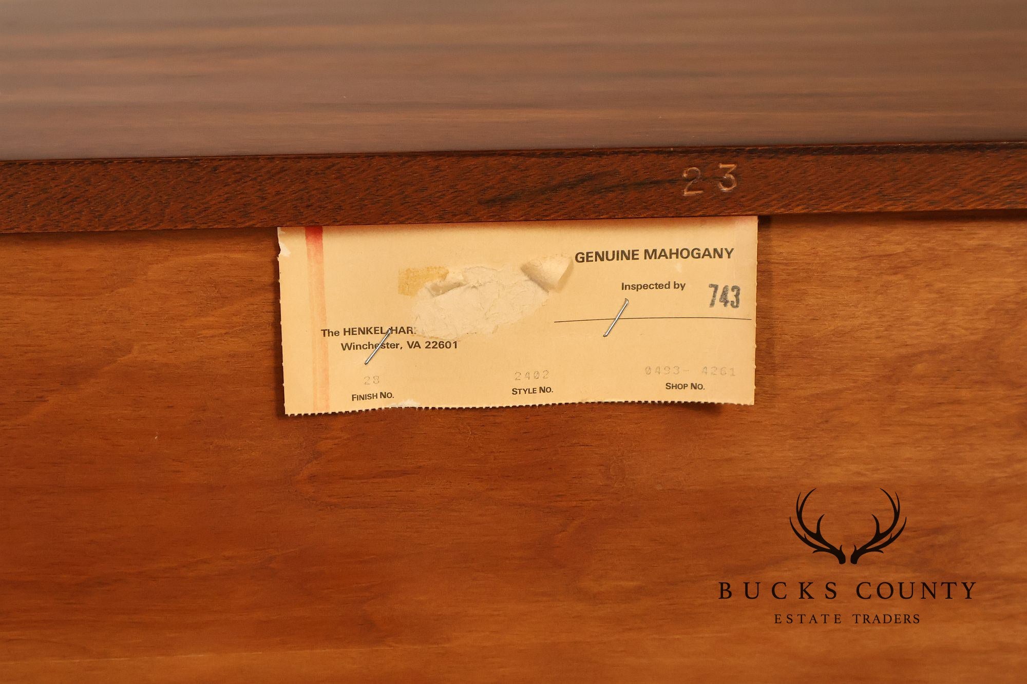 Henkel Harris SPNEA Mahogany Blockfront Chest
