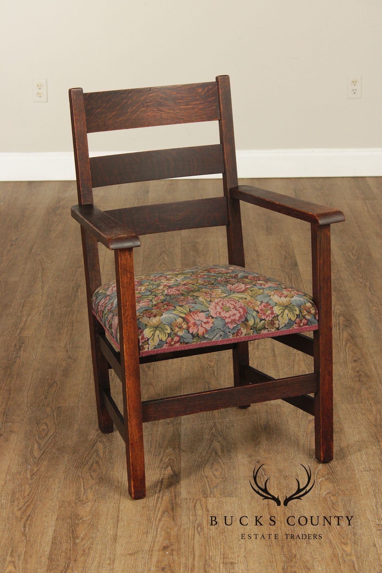 Stickley Brothers Quaint Furniture Mission Oak Armchair