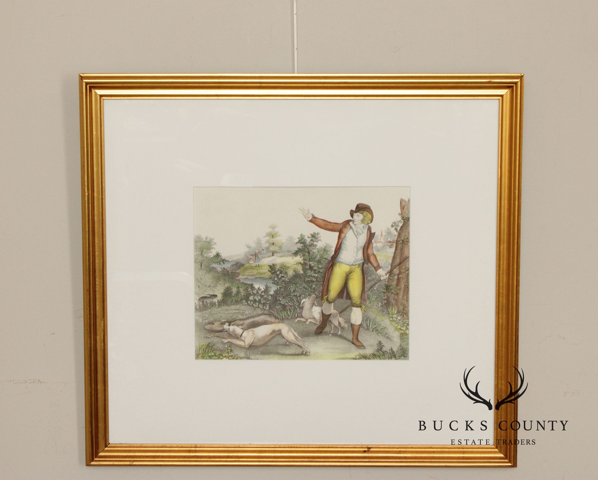 George Morland Pair of Prints, Game Hunt Scenes