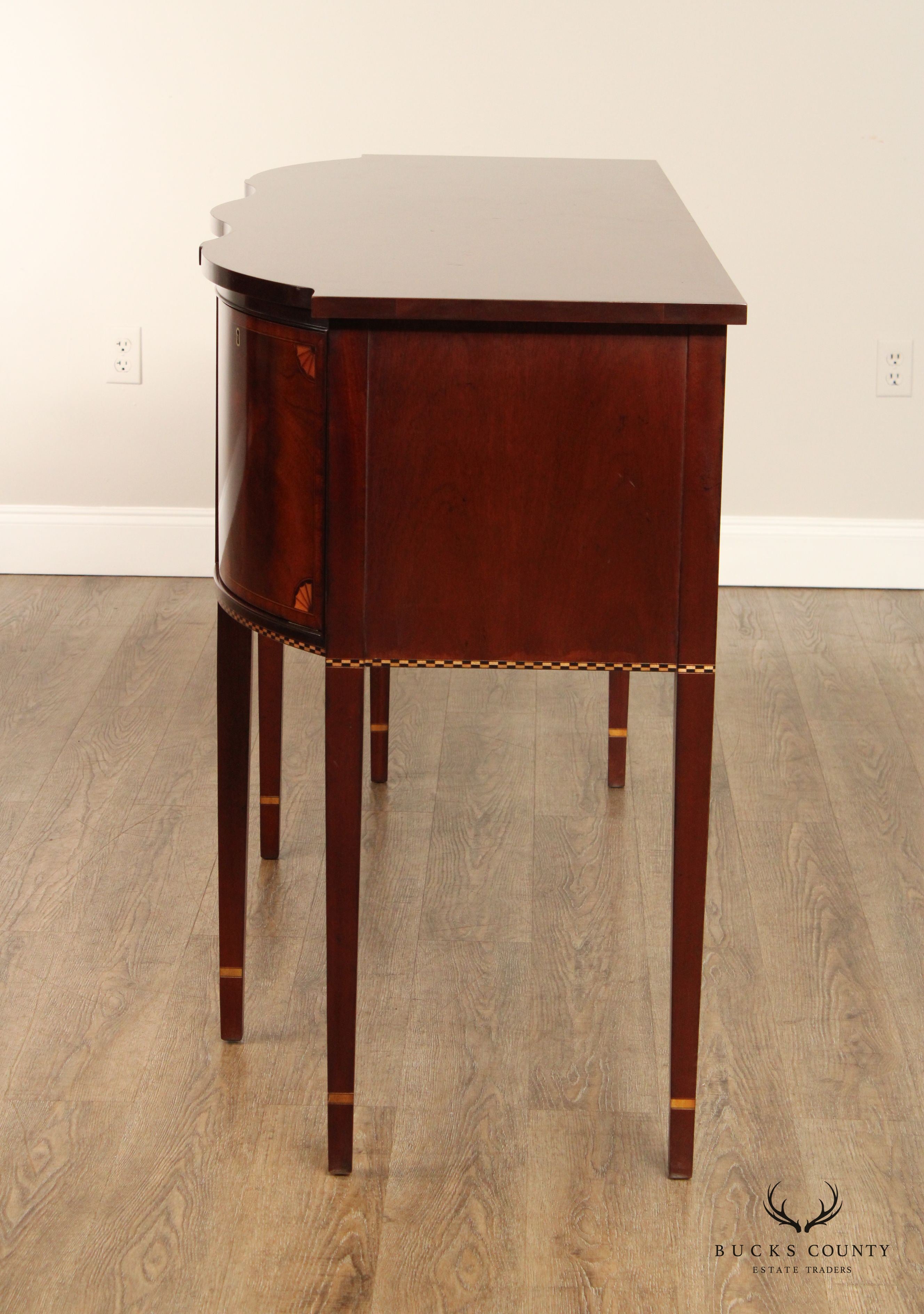 Councill Hepplewhite Style Inlaid Mahogany Sideboard