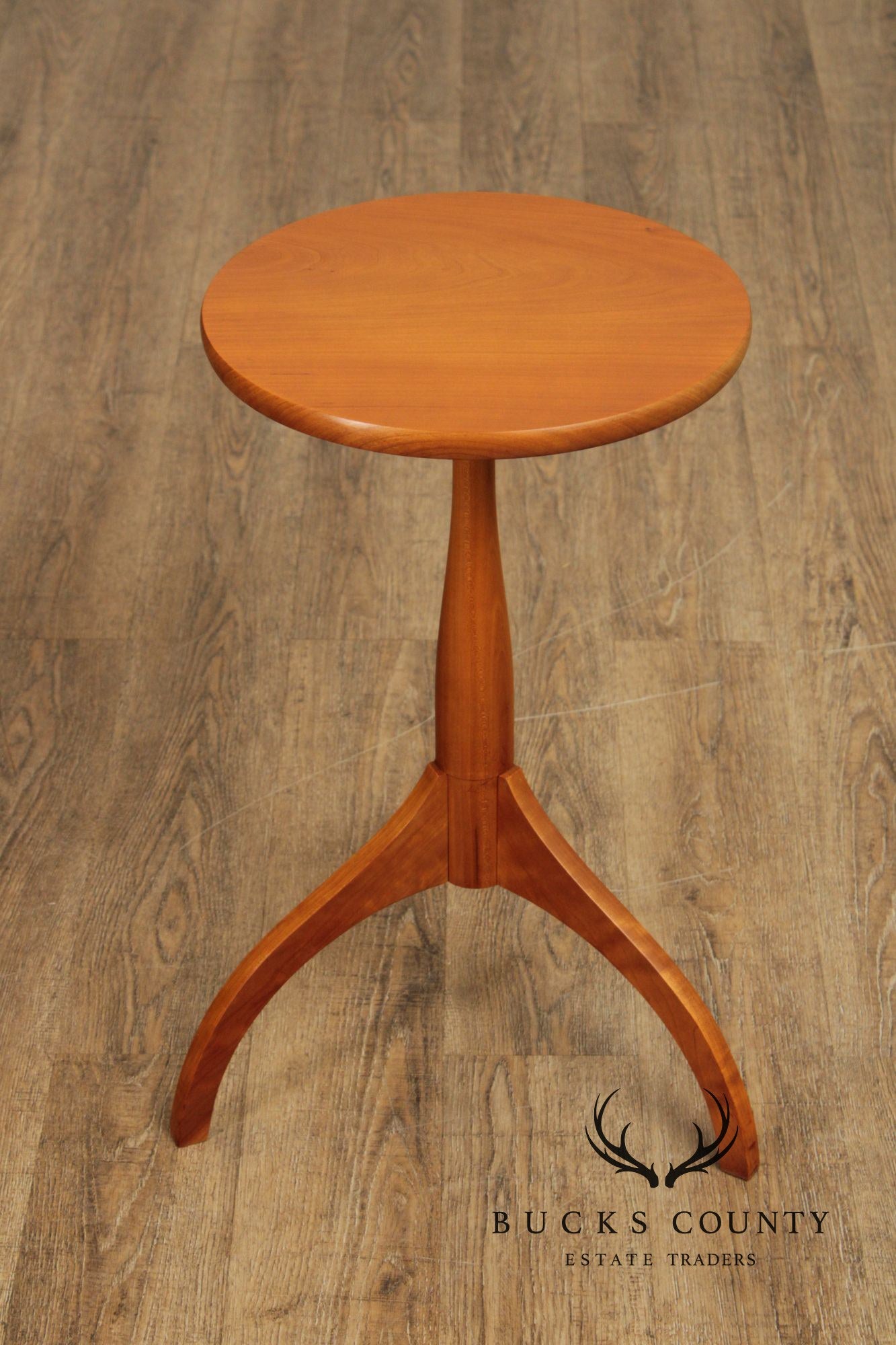 Skaker Style Round Cherry Side Table