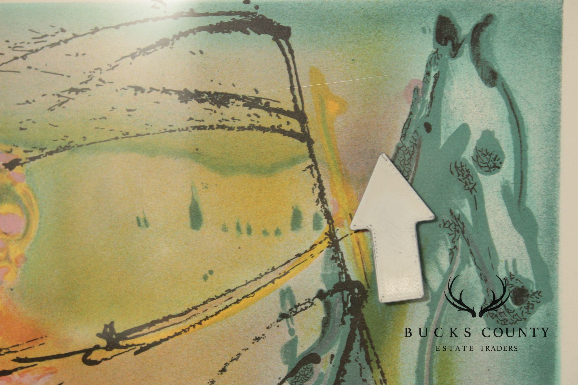 Salvador Dalí Framed Lithograph, 'Cheval De La Mort'