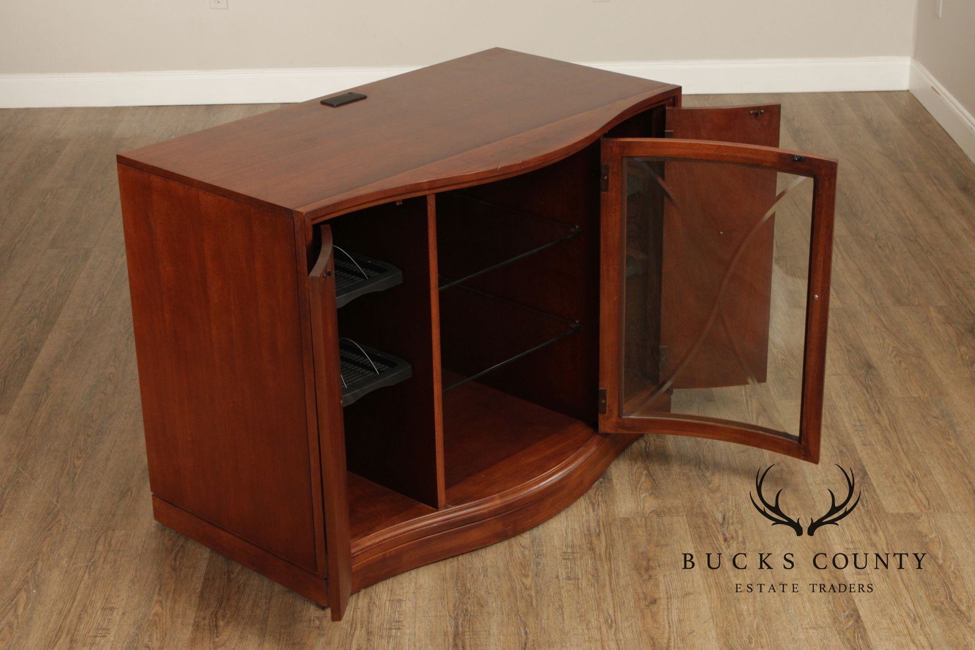 Thomasville 'Bogart' Mahogany Media Cabinet