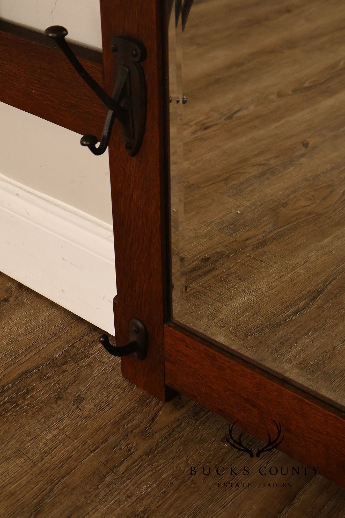 Stickley Brothers Hall Mirror Mission Style Old Coat Rack