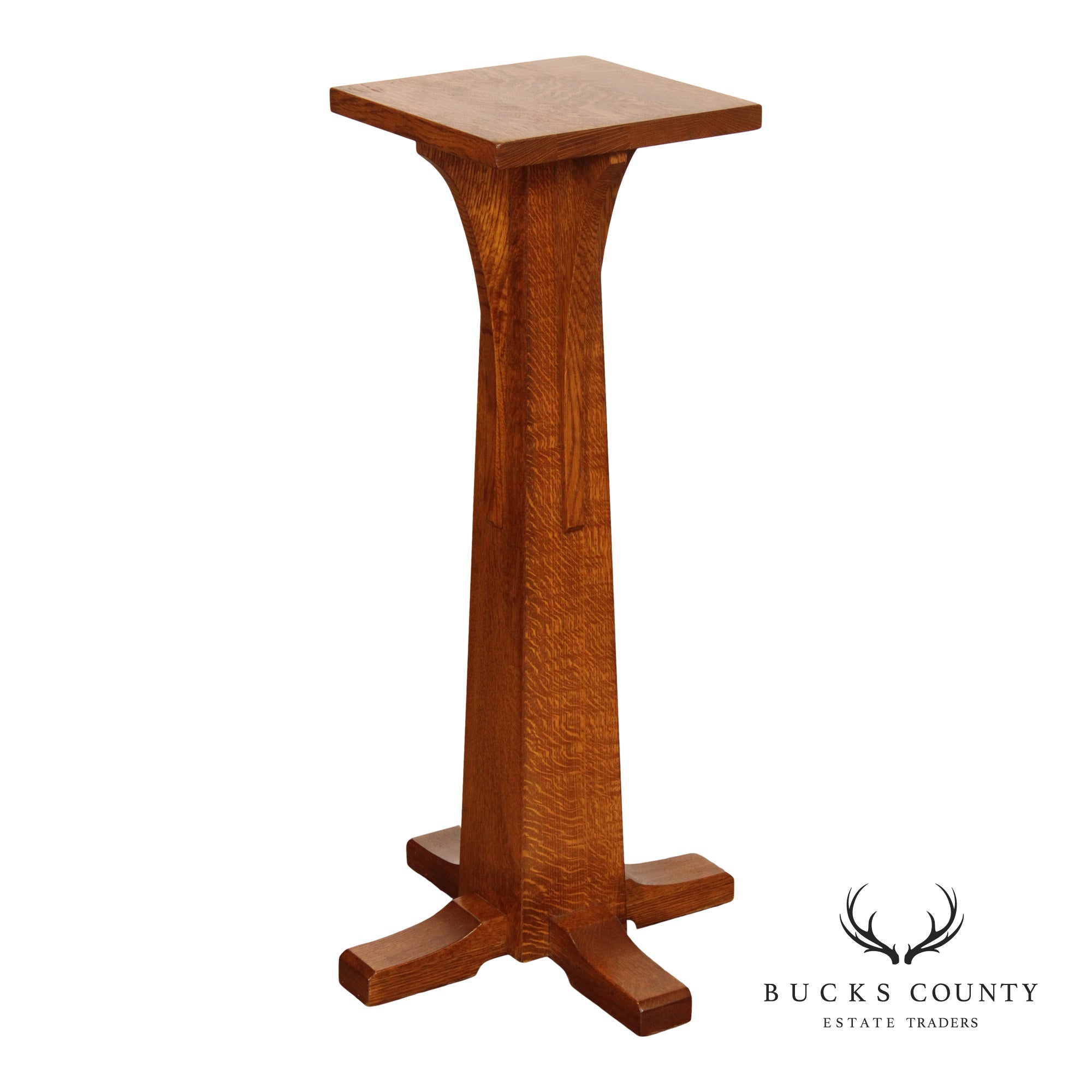 Stickley Mission Collection Oak Pedestal