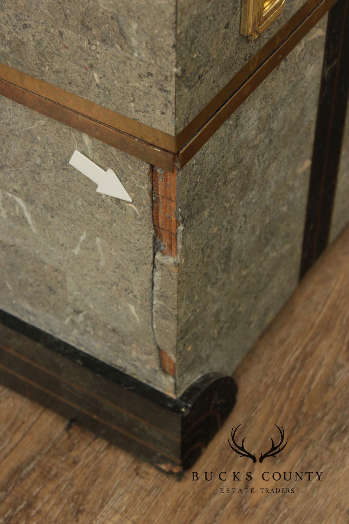 Casa Bique Hollywood Regency Tessellated Stone Chest