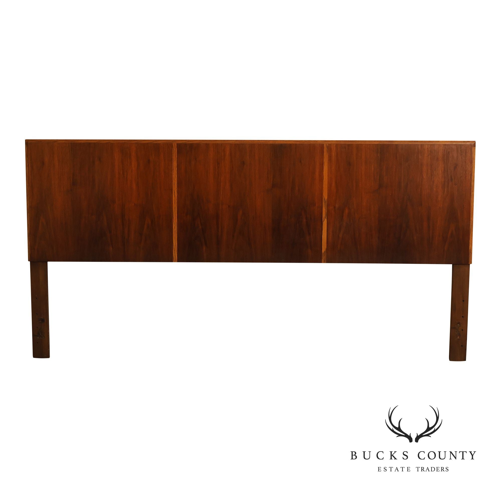 Lane Mid-Century Modern Walnut King Headboard