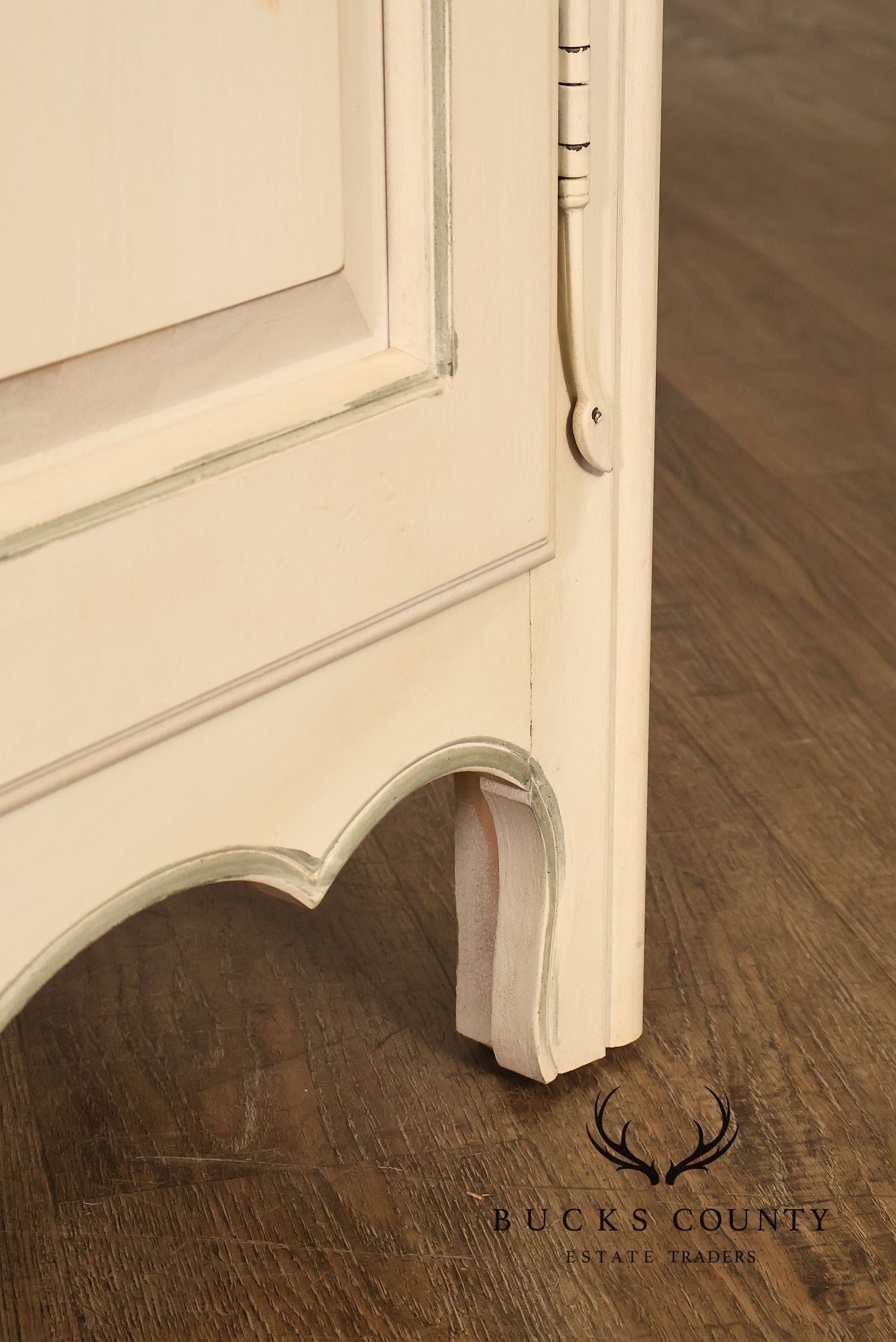 Ethan Allen Country French Painted Armoire Cabinet