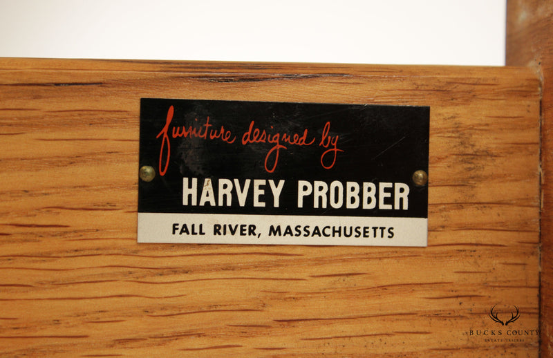 Harvey Probber Mid Century Modern Mahogany Bar Cart