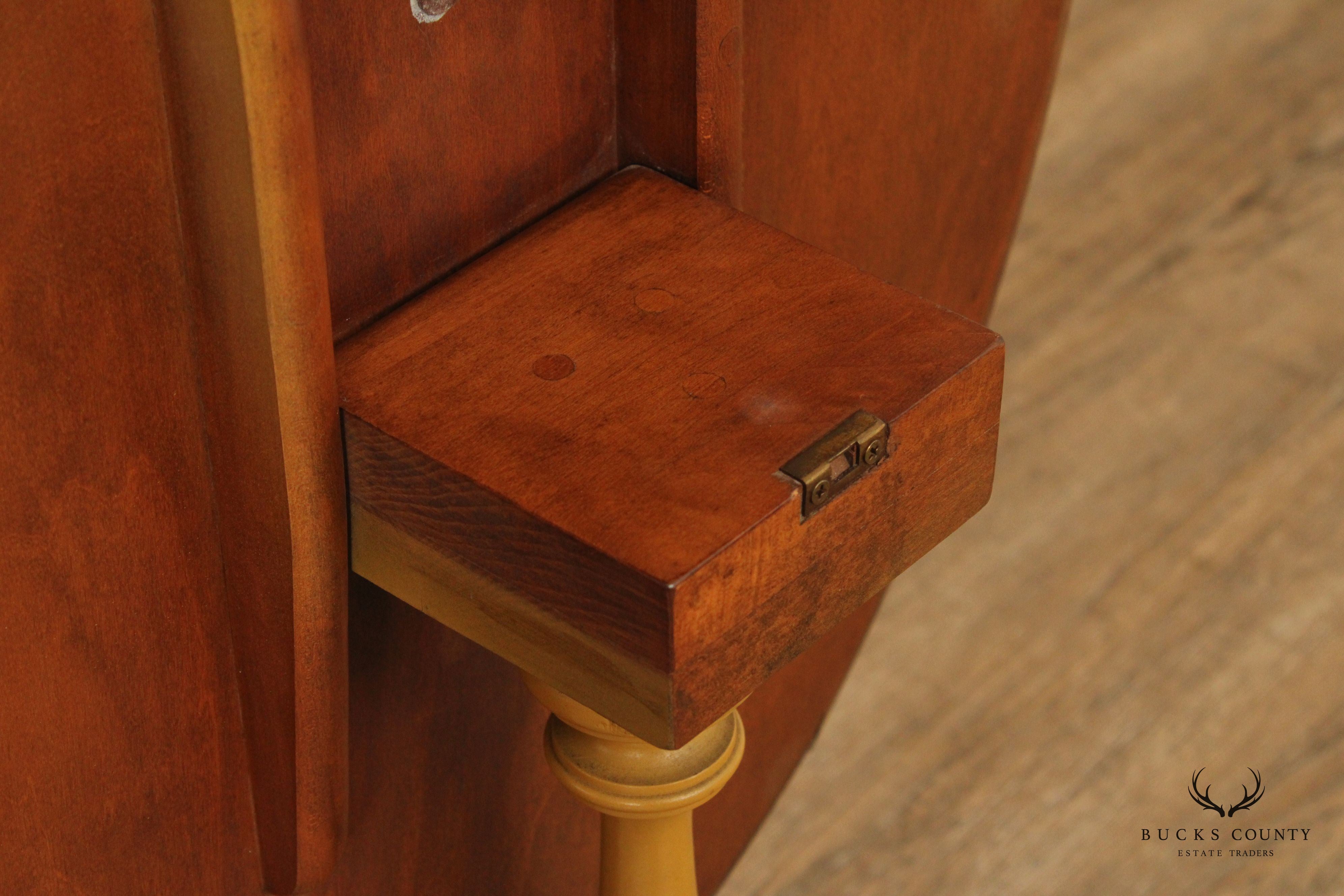 L. Hitchcock Federal Style Eagle Stenciled  Tilt-Top Table