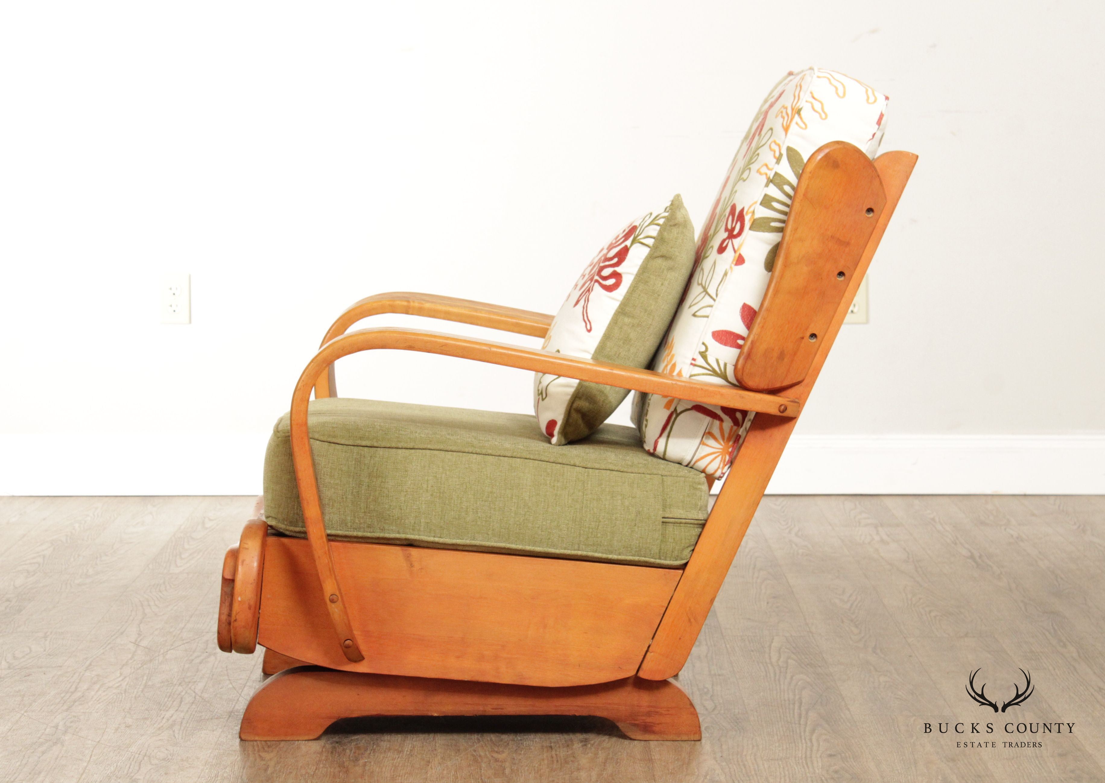 Mid Century Modern Maple Rocking Chair