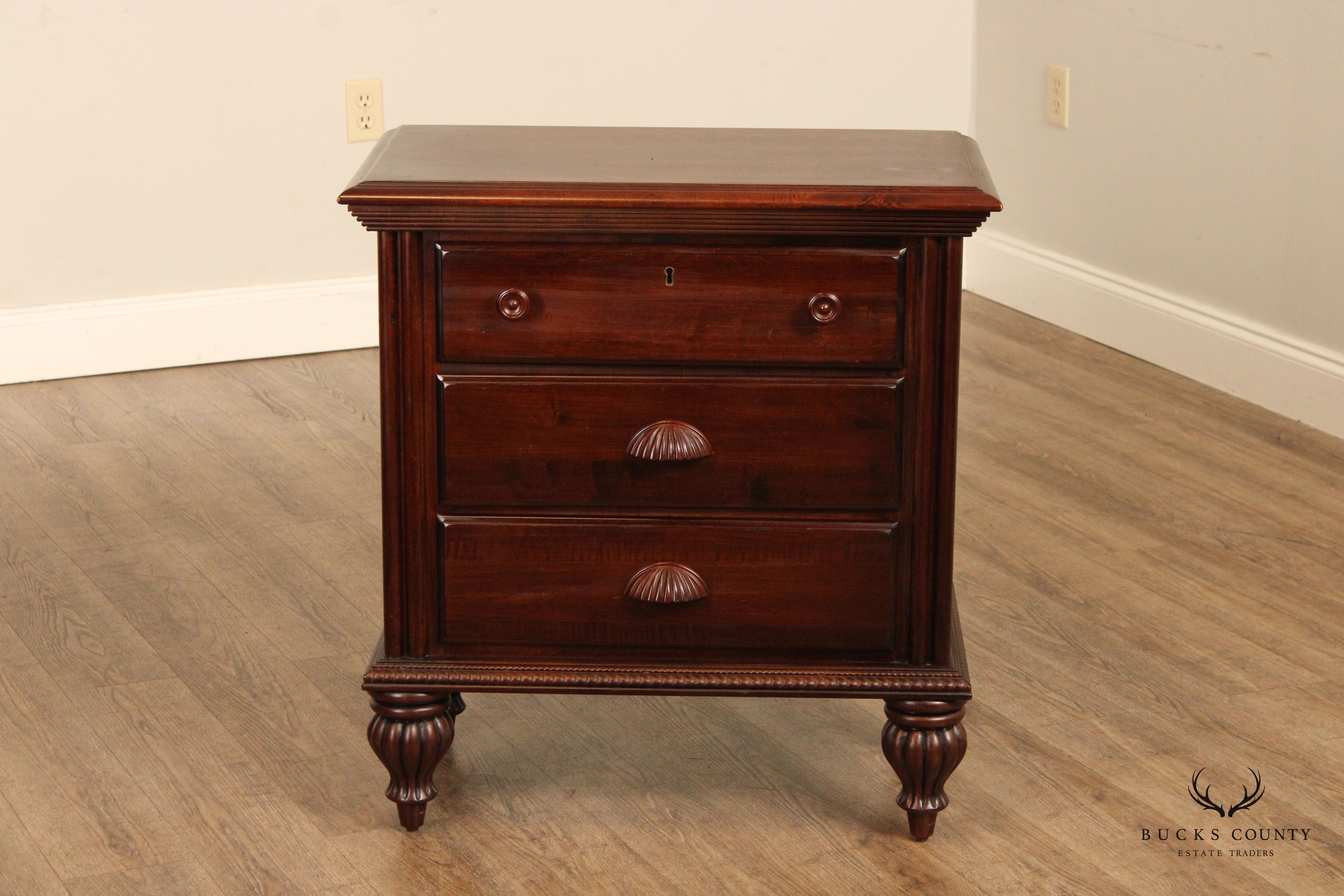 Kincaid Solid Wood Three-Drawer Chest Nightstand