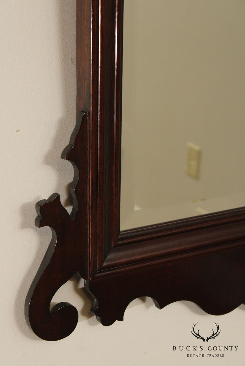 Stickley Chippendale Style Mahogany Wall Mirror