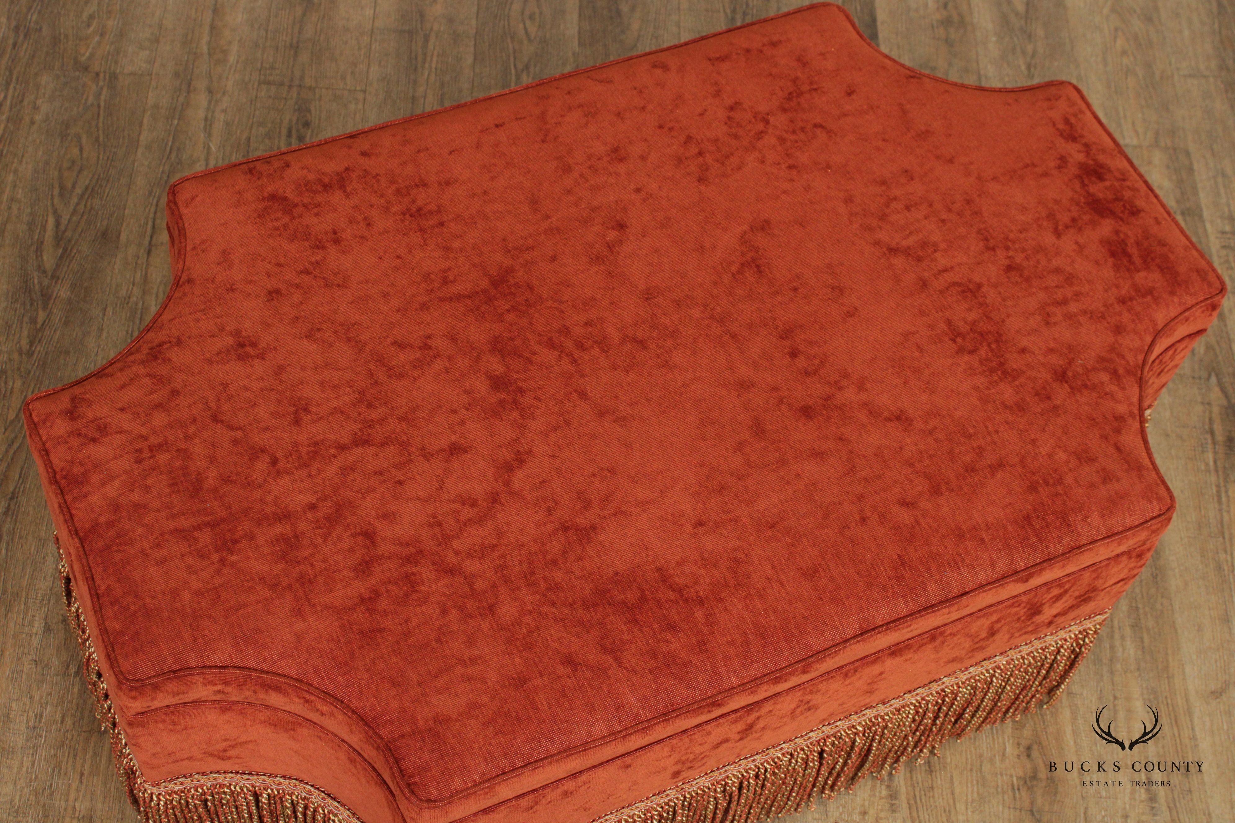 Massoud Furniture Custom Upholstered Ottoman