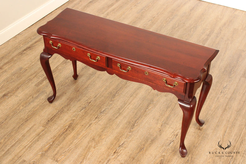 Queen Anne Style Cherry Console Table
