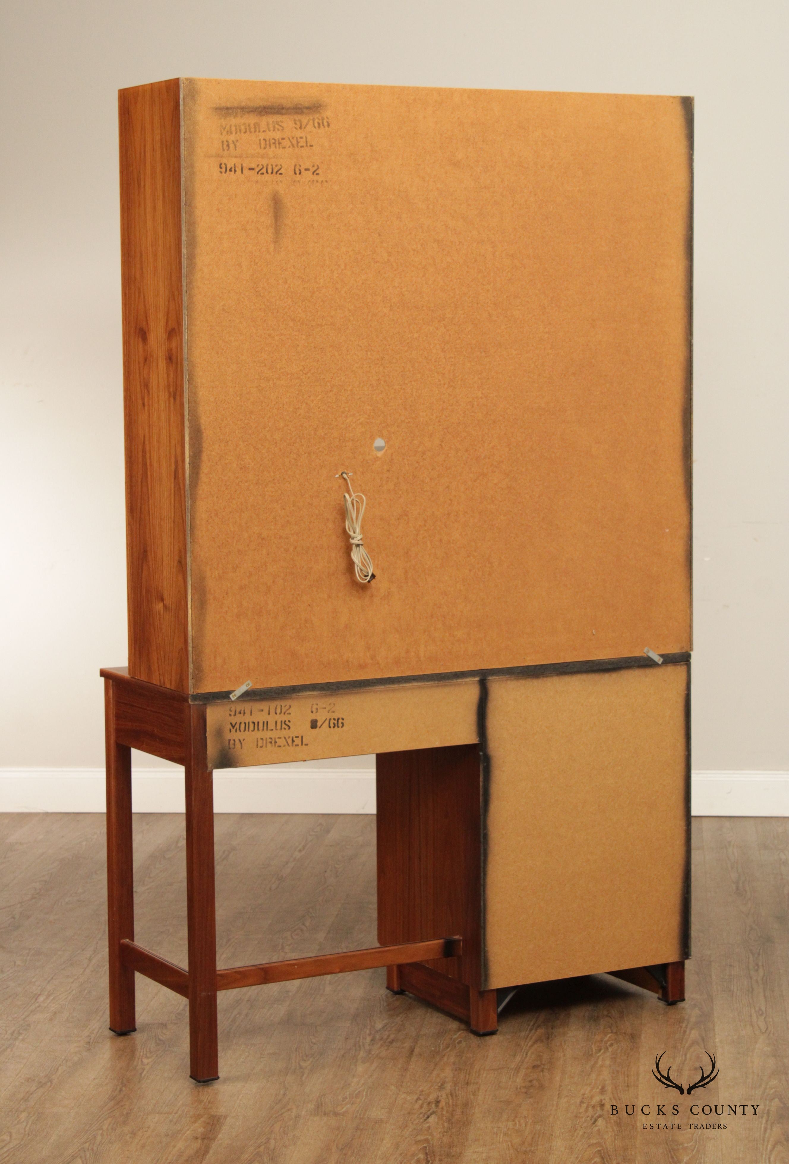 Drexel Mid Century Modern 'Modulus' Desk with Bookcase Top