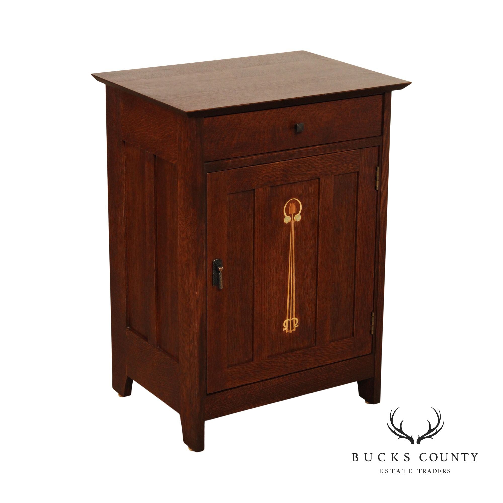 Stickley 2012 Collector Edition Harvey Ellis Oak Nightstand Cabinet