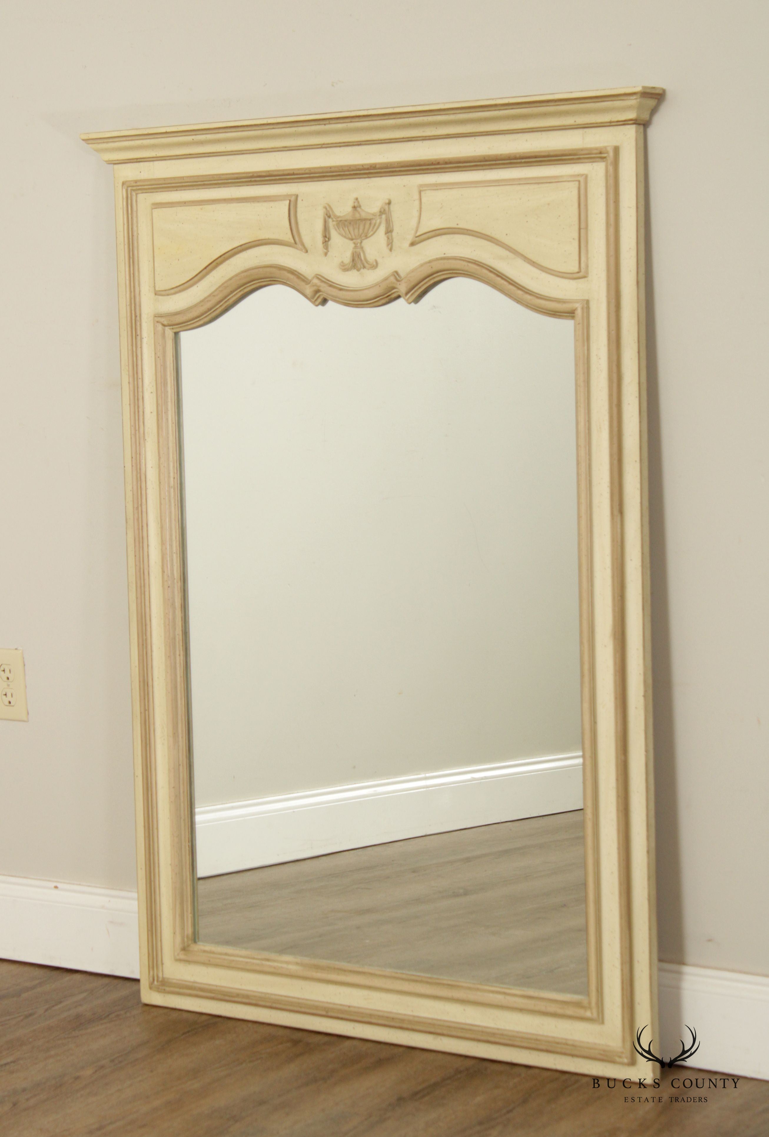 Vintage Neoclassical Style Painted Wall Mirror