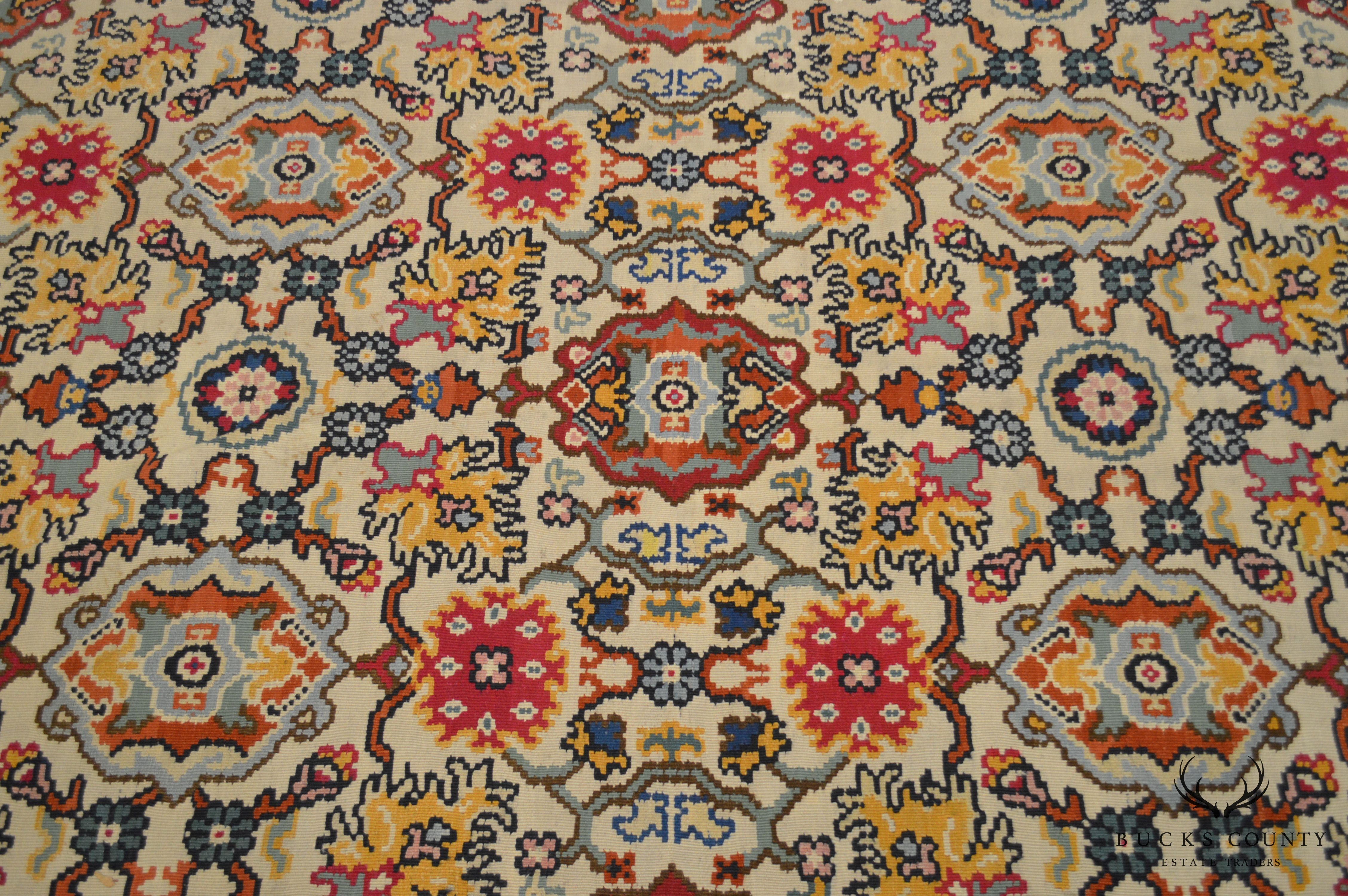 Indo Kashan Room-Size Area Rug, 17' x 14'