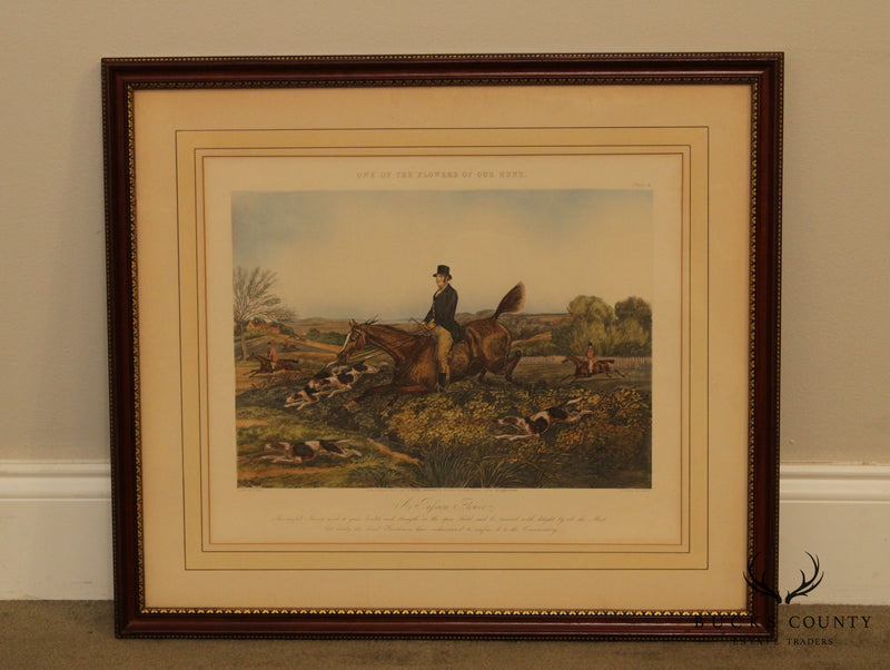 Henry Thomas Alken Vintage Framed Print 'One of the Flowers of our Hunt'