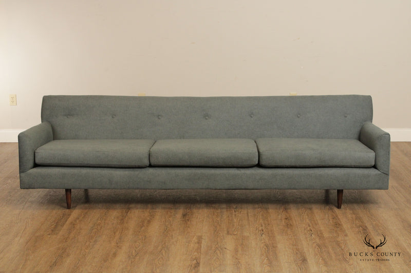 1960's Mid Century Modern Newly Upholstered Sofa