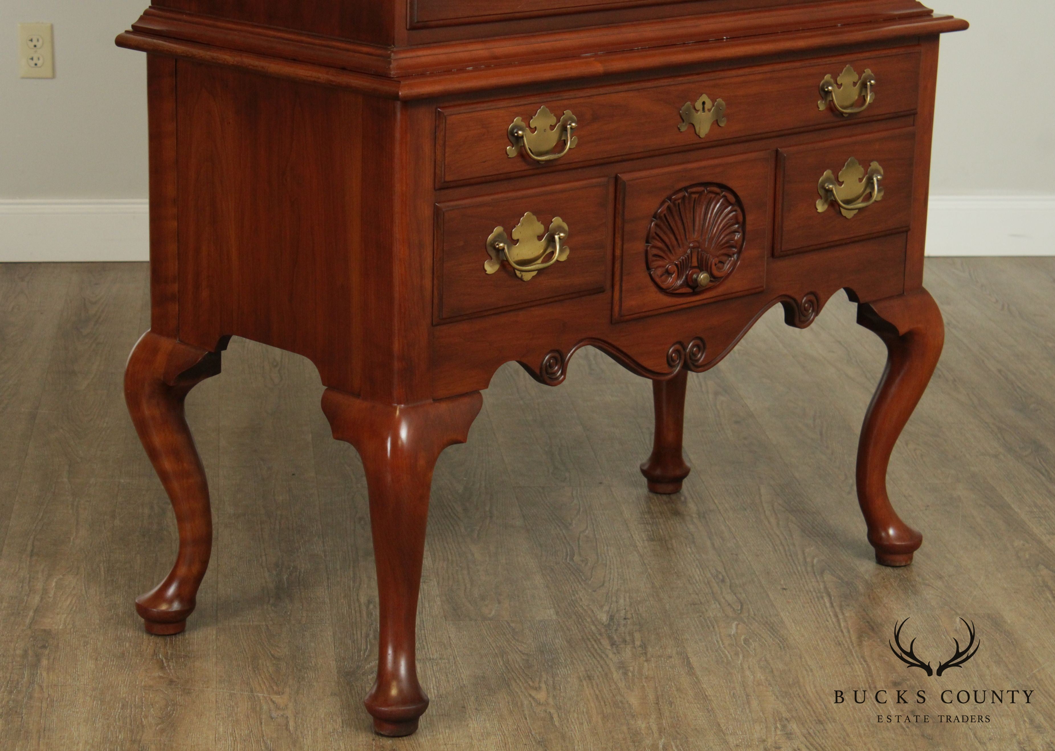 Henkel Harris Queen Anne Style Cherry Highboy