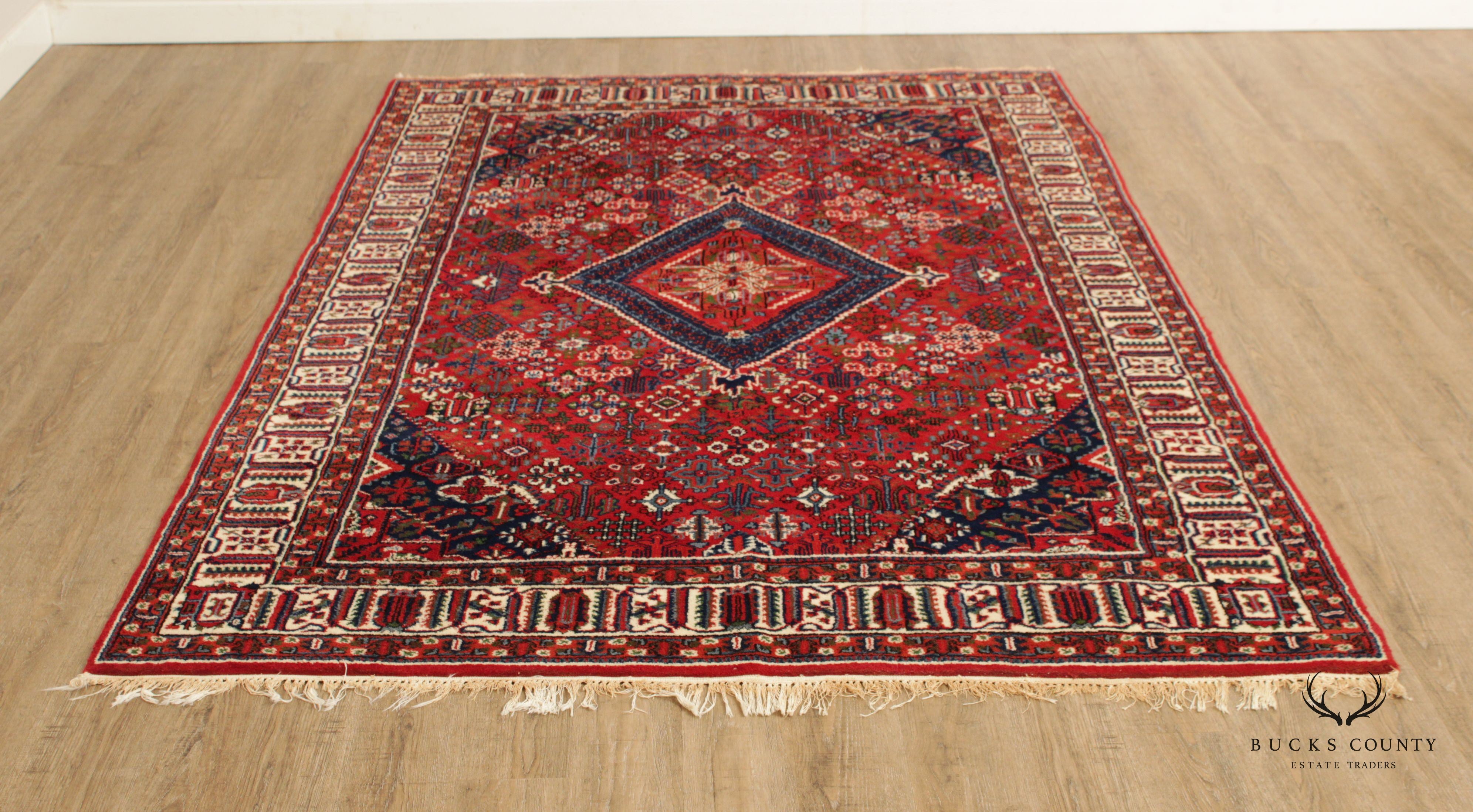 Quality Hand Tied Vintage Persian Area Rug, 10' x 6'